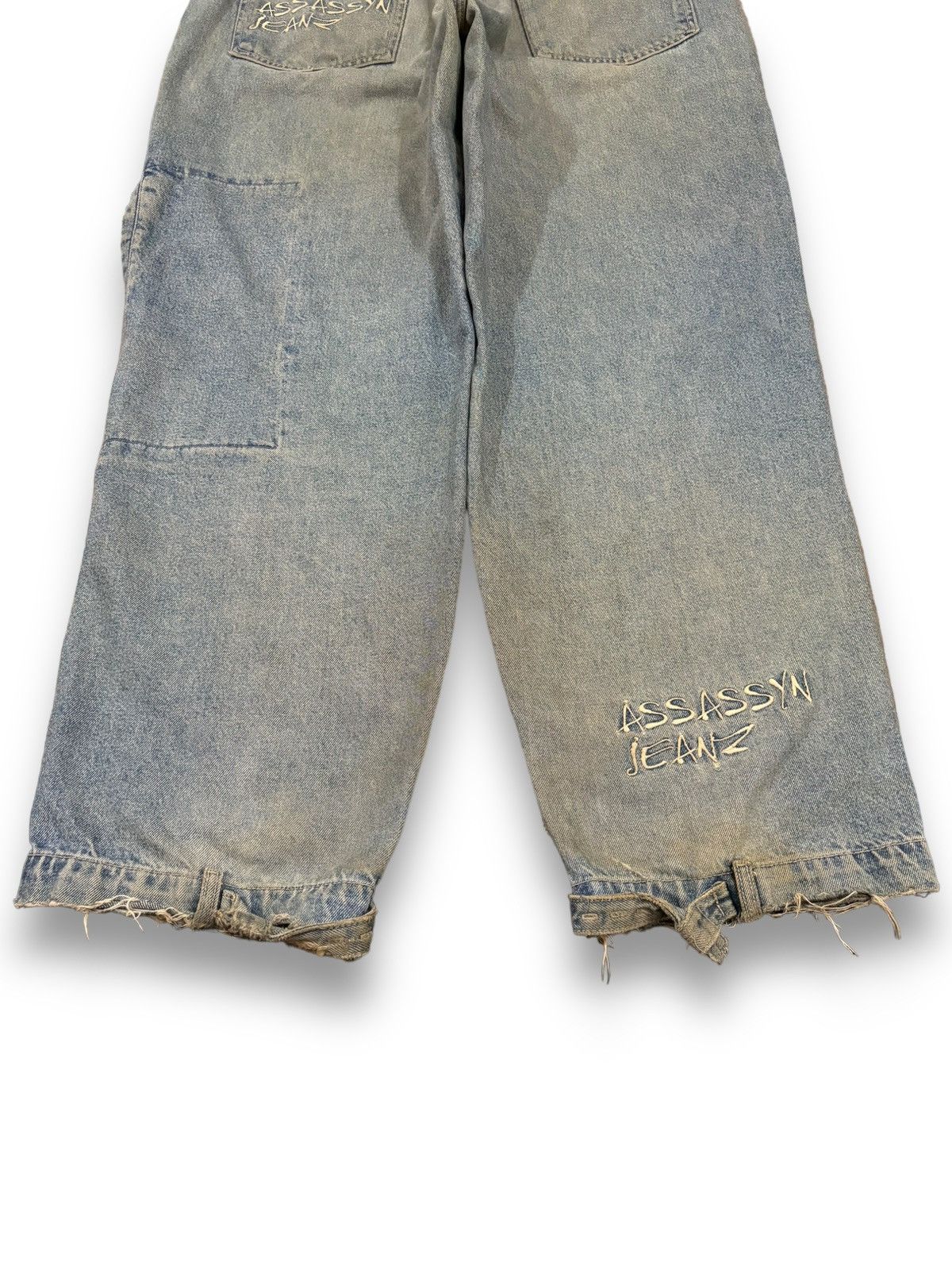 Southpole Vintage Assassyn Jeanz Mud Wash Utility Baggy Grunge Jeans Size US 34 / EU 50 - 17 Thumbnail