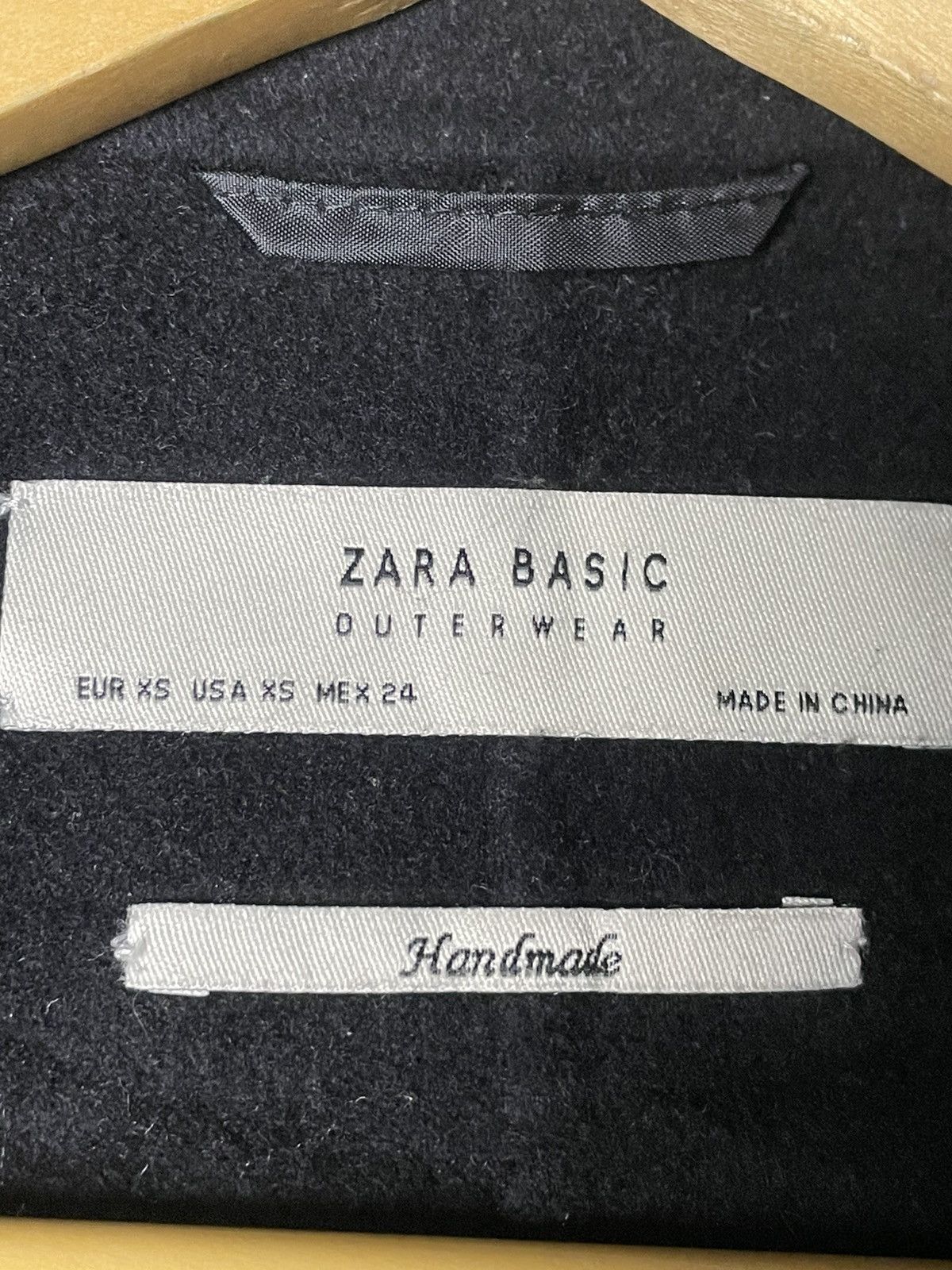 Designer × Vintage × Zara ZARA BASIC OUTERWEAR WOOL LONG COAT (85) Size US XS / EU 42 / 0 - 7 Thumbnail