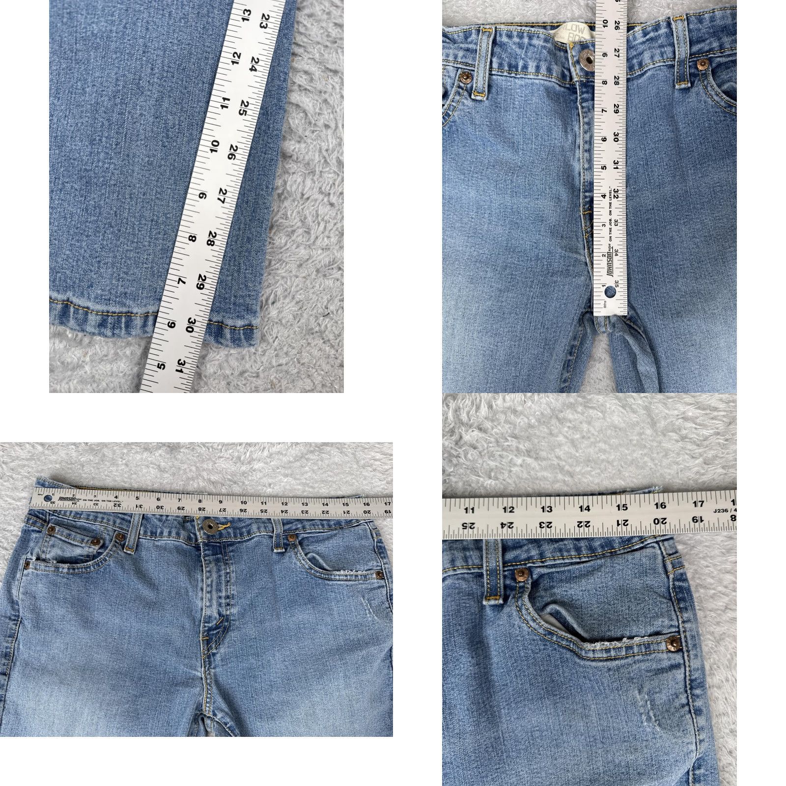 Levi's Levi's Jeans Bootcut 5-Pocket Denim Junior 13M Medium Wash Blue Stretch 31x31 Size 34" / US 12 / IT 48 - 8 Thumbnail
