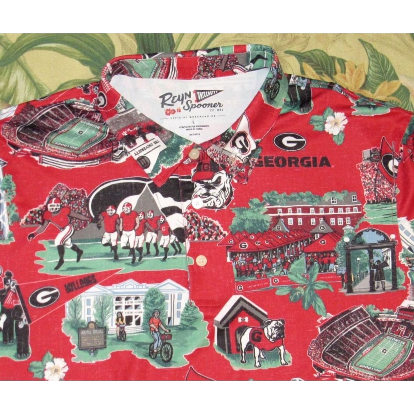 Reyn Spooner REYN SPOONER Georgia Bulldogs Game Day Performance Polo Shirt Large Mens Red Size US L / EU 52-54 / 3 - 2 Thumbnail