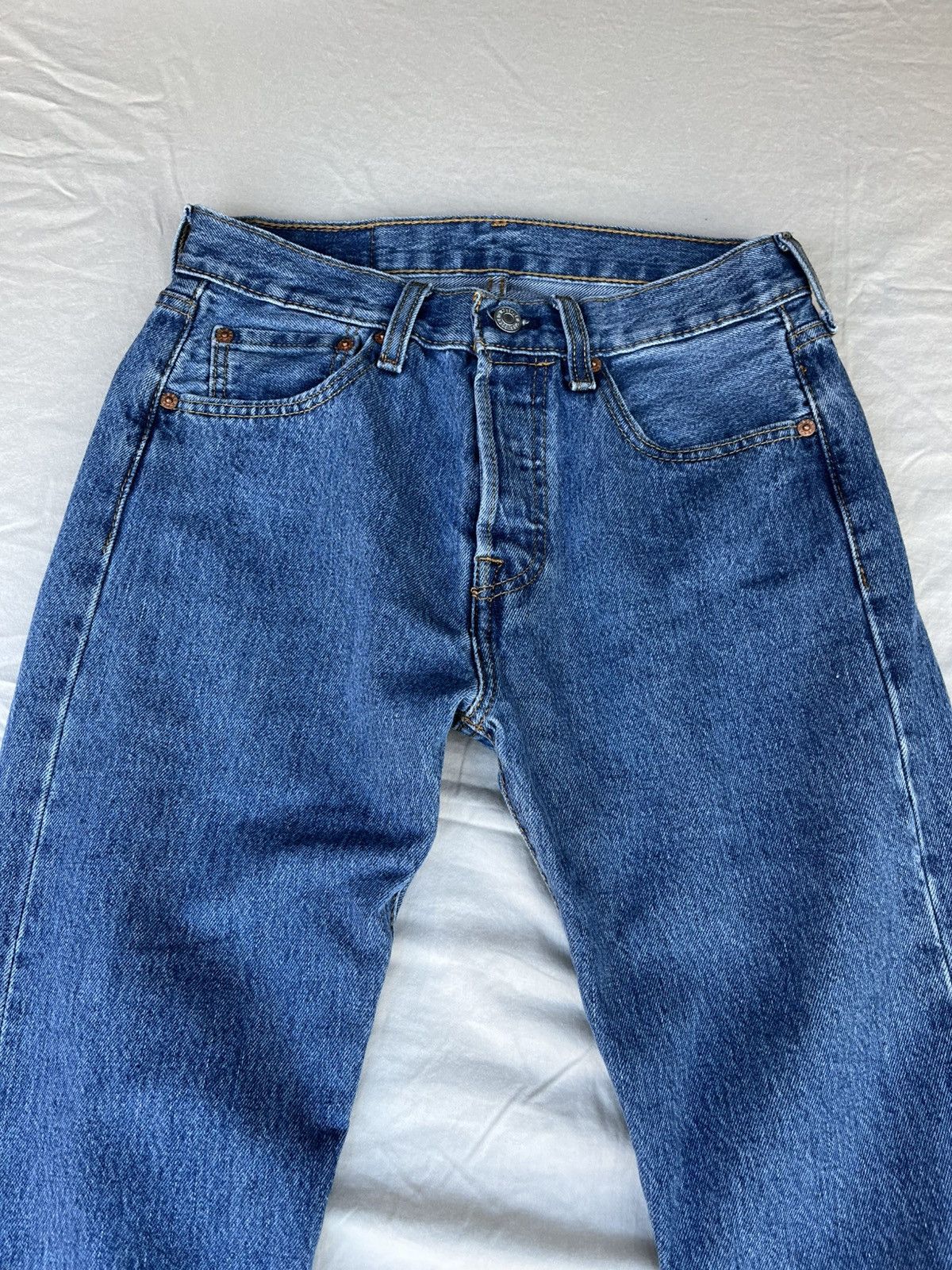 Levi's × Levi's Vintage Clothing × Vintage Levi’s 501 Blue Denim Jeans Size US 28 / EU 44 - 2 Thumbnail
