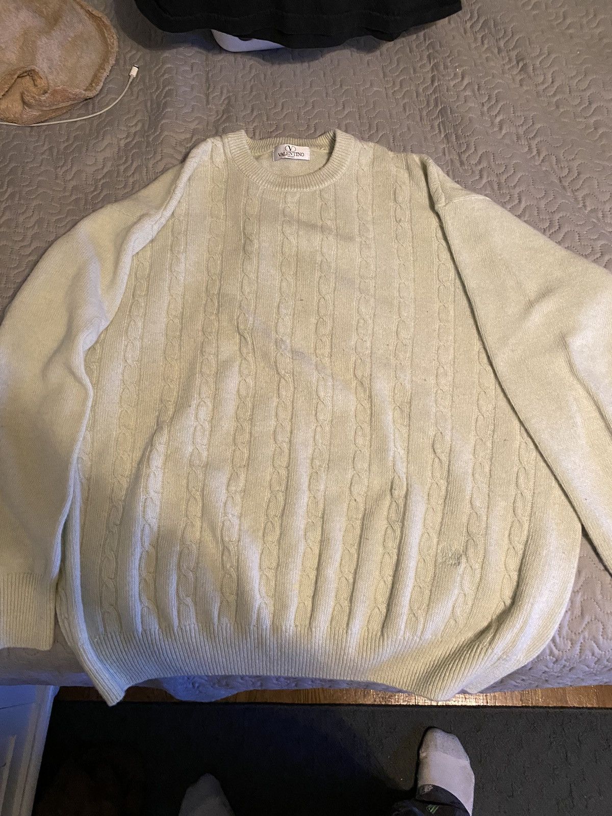 image of Valentino Mint Green XL Sweater, Men's