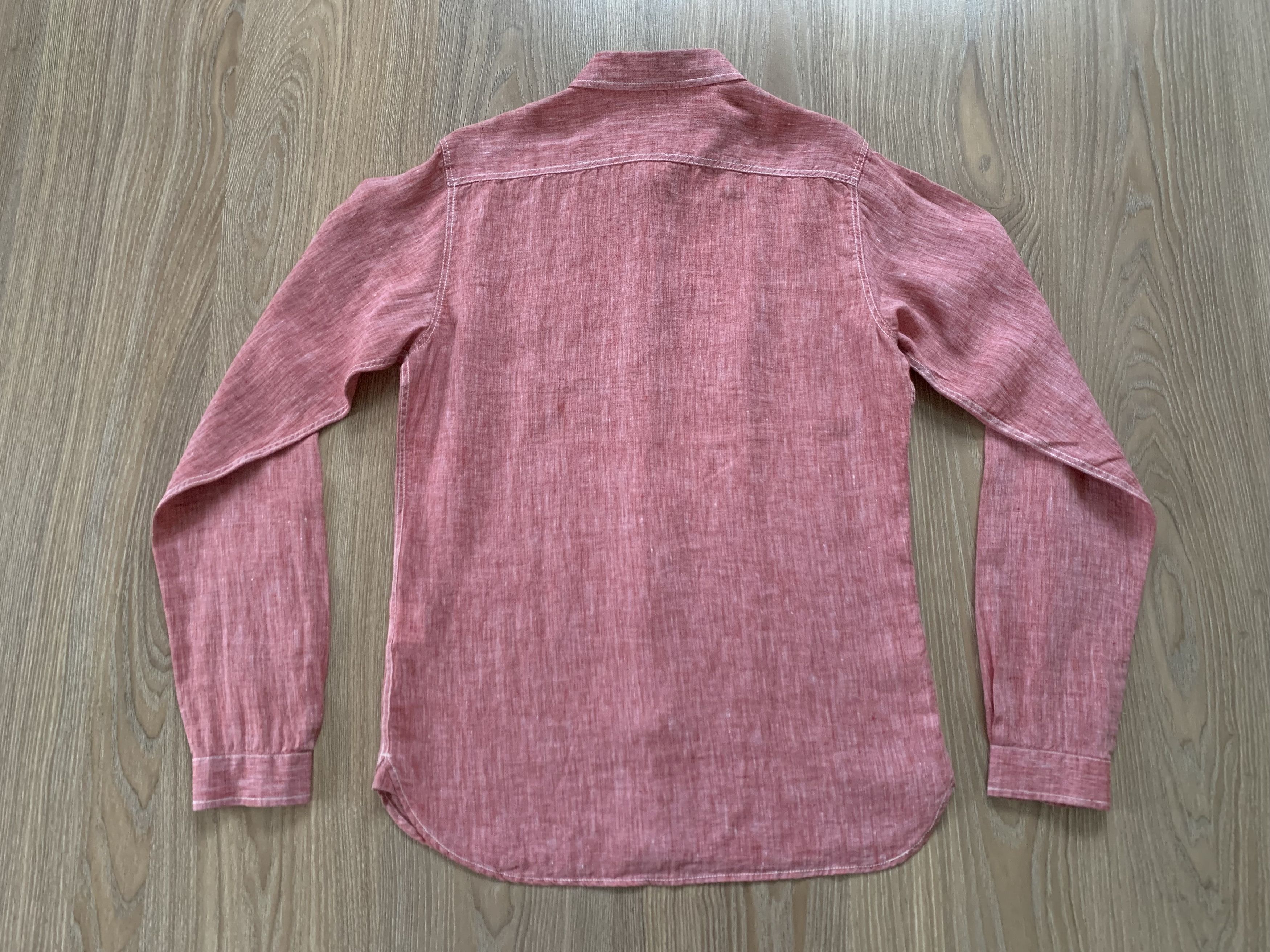 Edwin Edwin Linen Coral One Pocket Long Sleeve Shirt Size US S / EU 44-46 / 1 - 3 Thumbnail