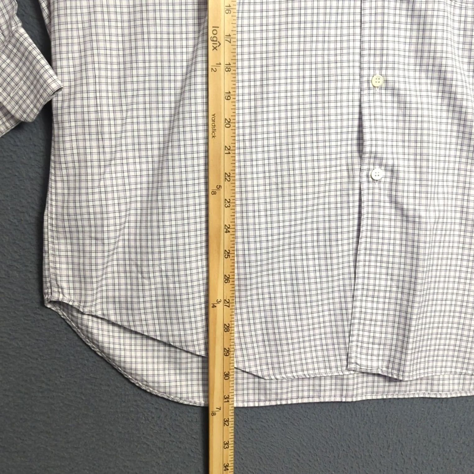Brioni Brioni Shirt Mens XL Purple White Cotton Long Sleeve Button Down Size US XL / EU 56 / 4 - 6 Thumbnail