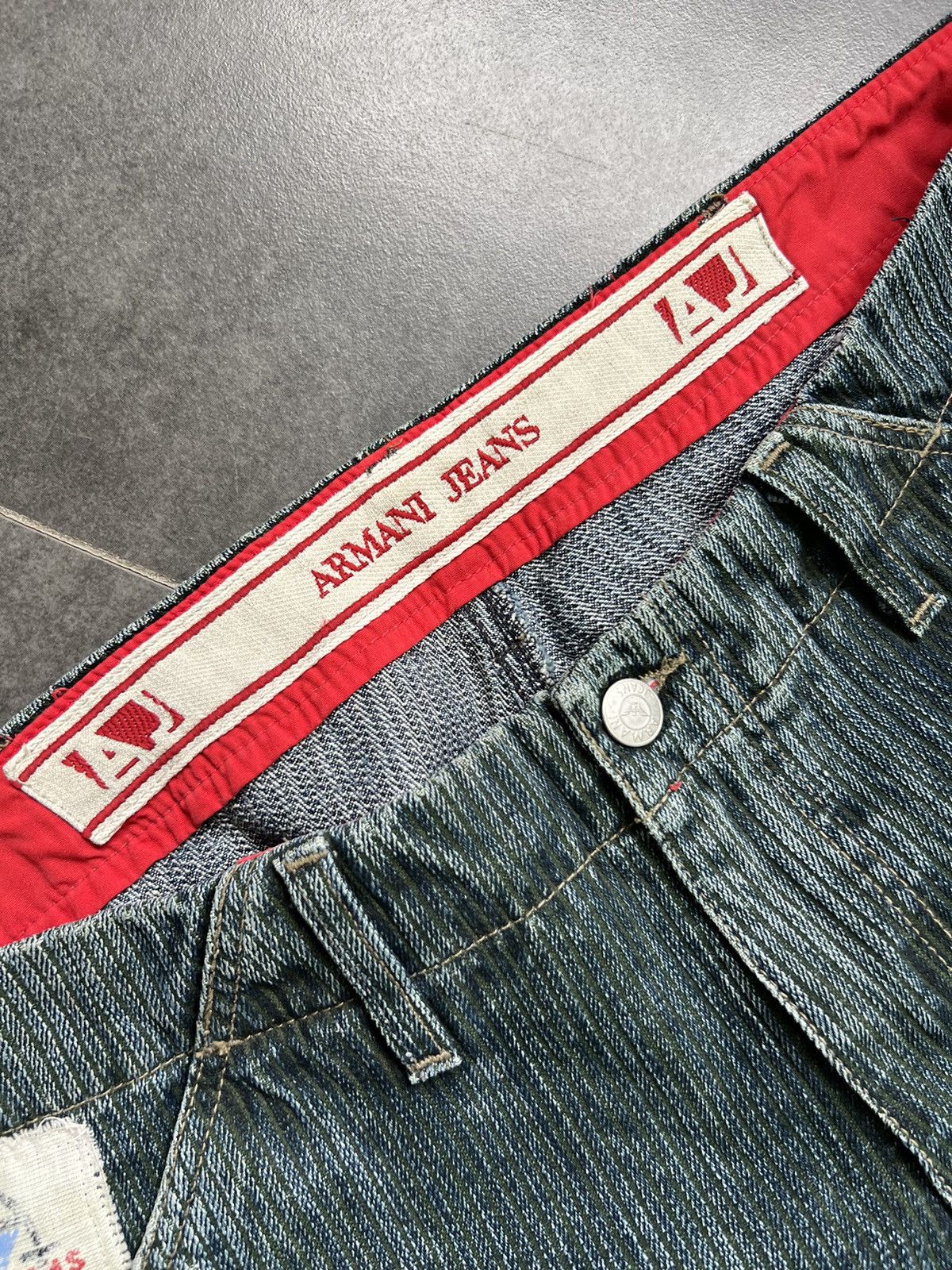 Emporio Armani × Hysteric Glamour × If Six Was Nine Archive flared Armani jeans baggy y2k if six was nine style Size US 33 - 9 Thumbnail