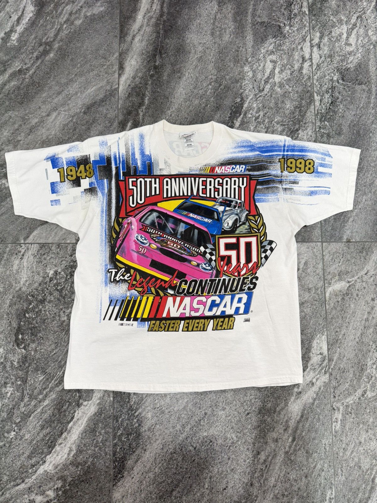 Chase Authentics 90s Nascar “50th Anniversary” Tshirt Size US XXL / EU 58 / 5 - 1 Thumbnail
