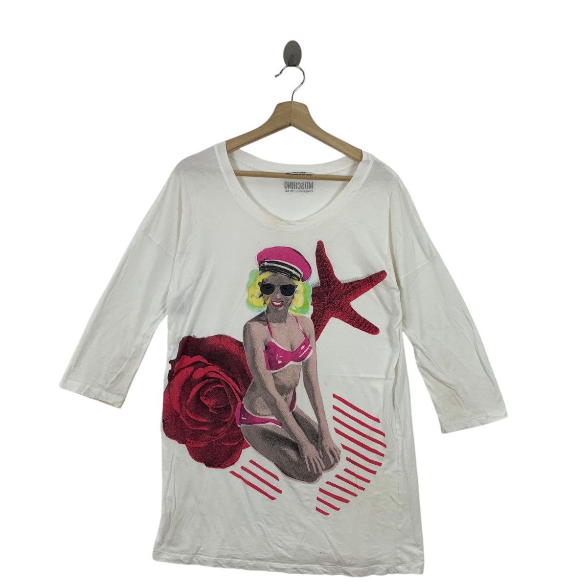 Moschino MOSCHINO CHEAP & CHIC Collection Picnic Tee Shirt Top Size S / US 4 / IT 40 - 1 Thumbnail