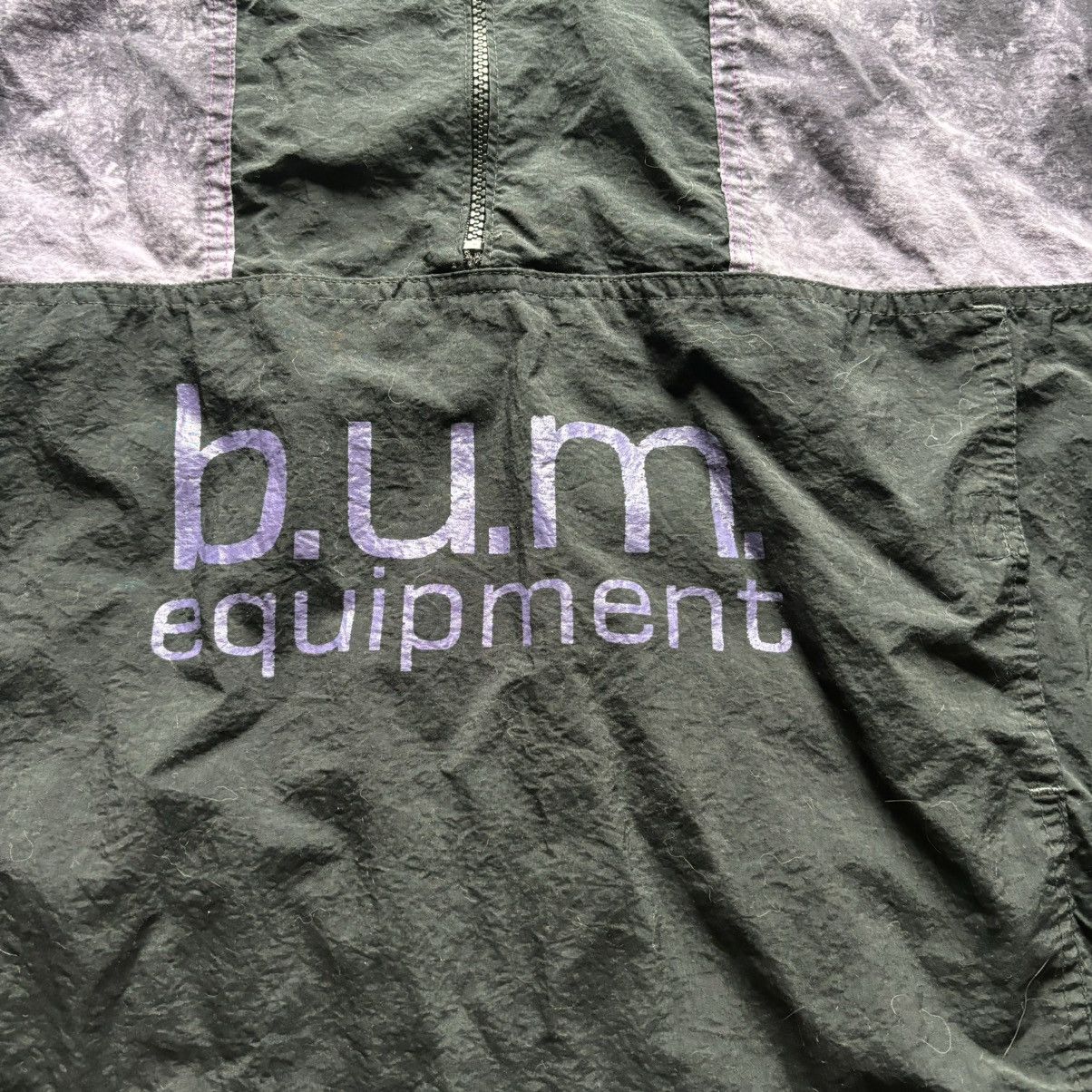B.U.M Equipment Vintage 90s half zip bum equipment windbreaker with hood Size US L / EU 52-54 / 3 - 9 Thumbnail