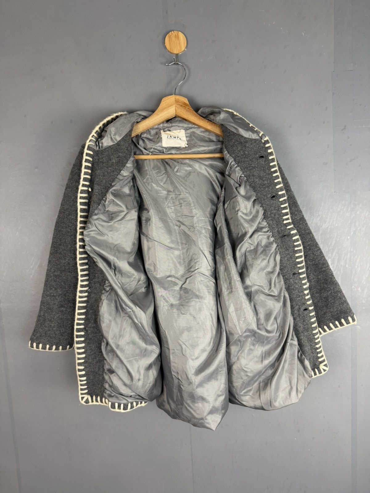 Japanese Brand × Vintage Vintage Zampa Nice Design Hooded Jacket Size S / US 4 / IT 40 - 5 Thumbnail