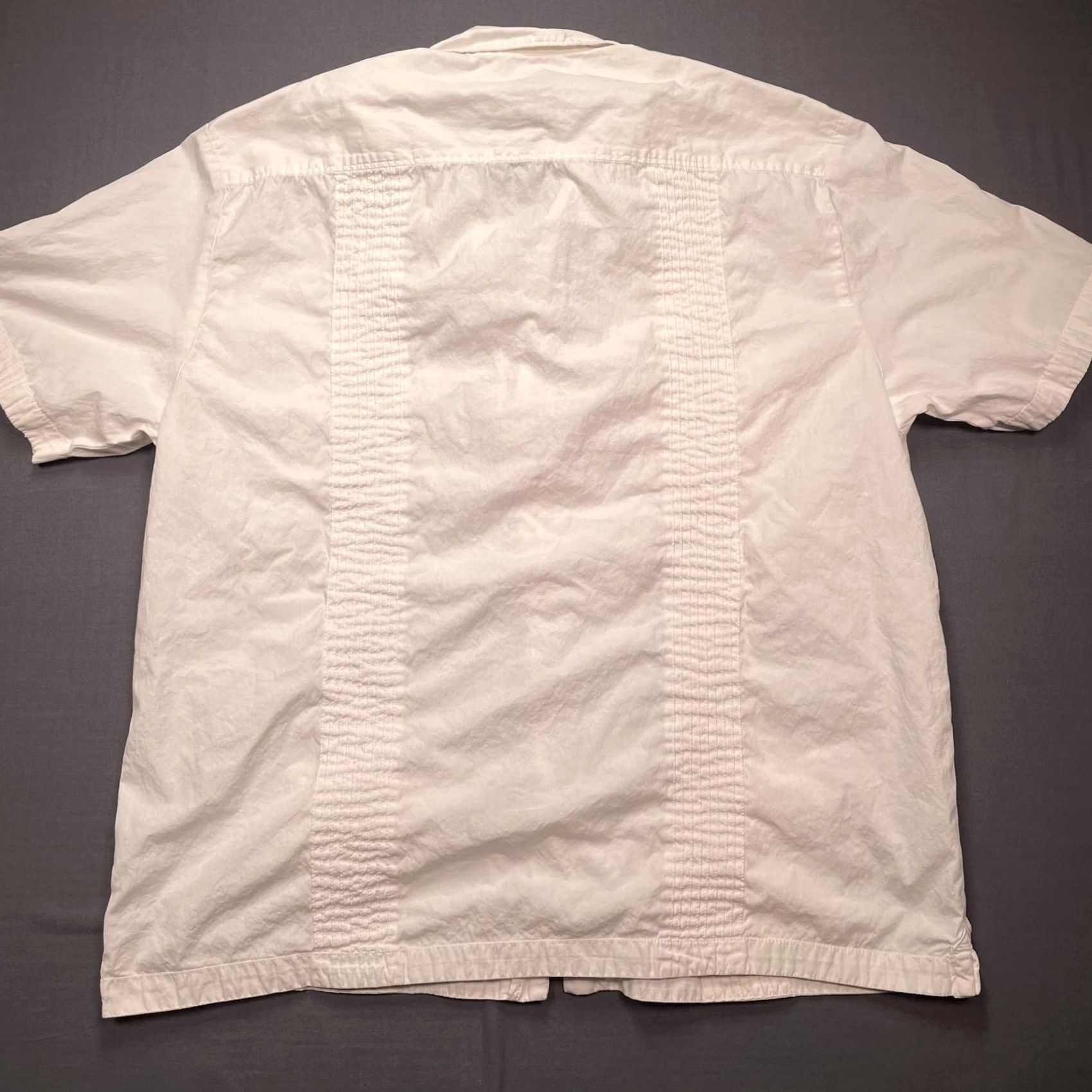 Old Navy Old Navy Shirt Mens Large White Guayabera Cotton Short Sleeve Button Up Casual Size US L / EU 52-54 / 3 - 5 Thumbnail