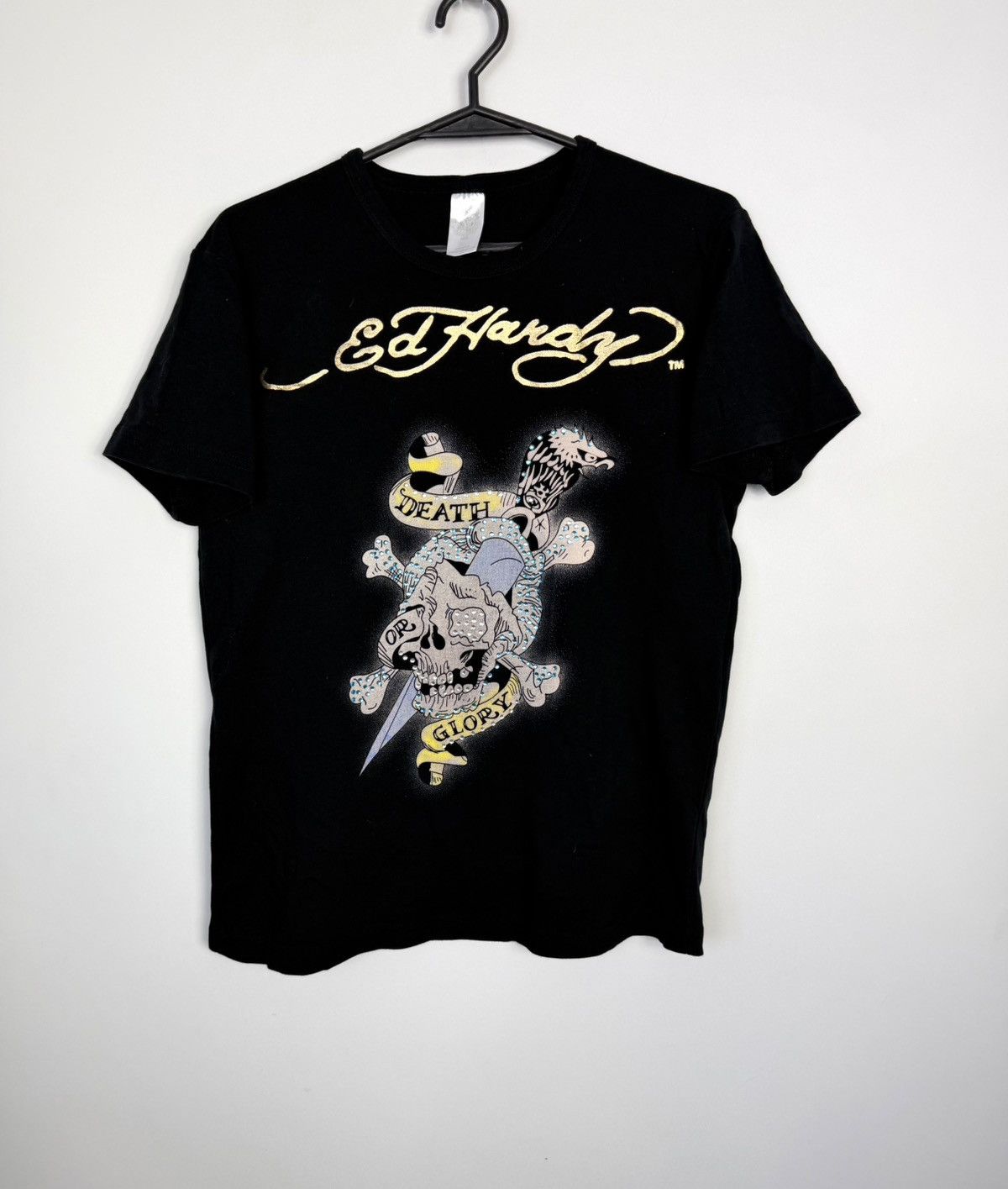 Ed Hardy Ed Hardy By Christian Audigier Death Glory Y2K AS T-Shirt Size S / US 4 / IT 40 - 2 Thumbnail