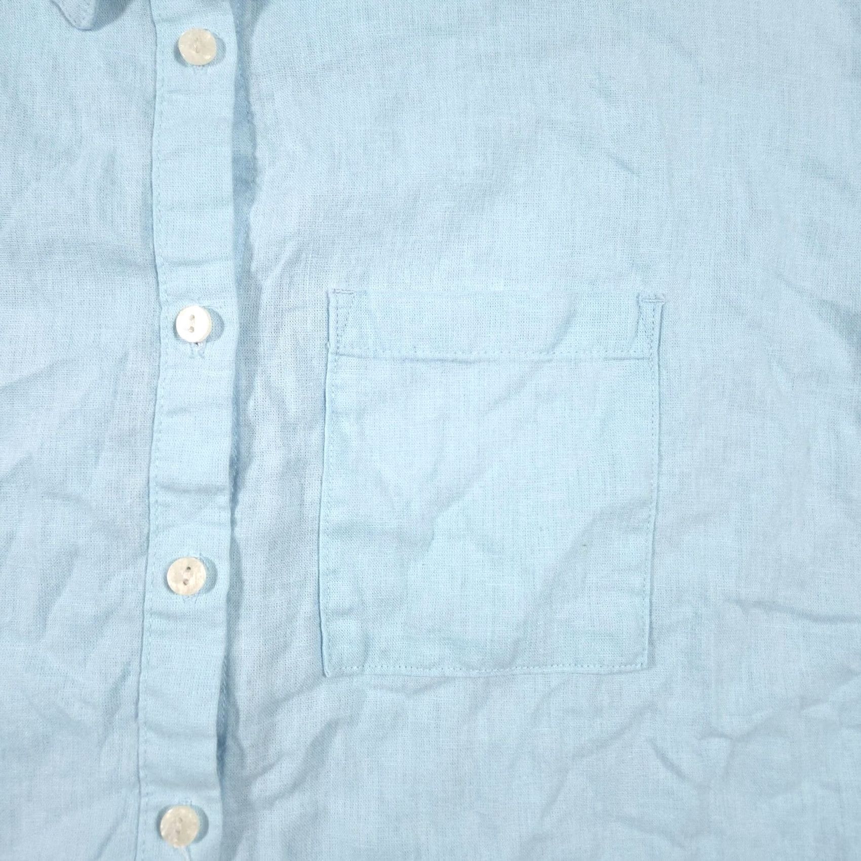 Orvis Orvis Shirt Womens Large Blue Linen Blend Sleeveless Button Lightweight Size L / US 10 / IT 46 - 3 Thumbnail