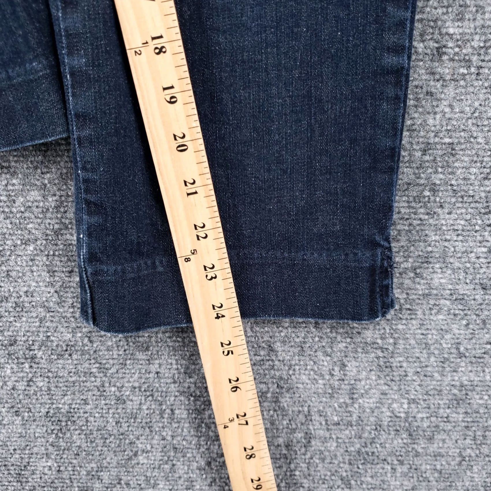 Talbots Talbots Womens Blue Signature Fit Straight Mid Rise Stretch Ankle Denim Jeans Size 10 Size 32" / US 10 / IT 46 - 5 Thumbnail