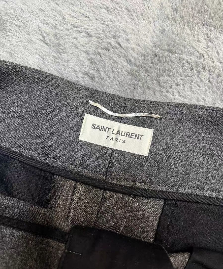 Saint Laurent Paris Saint Laurent 17 runway double waisted trousers Size US 34 / EU 50 - 4 Thumbnail