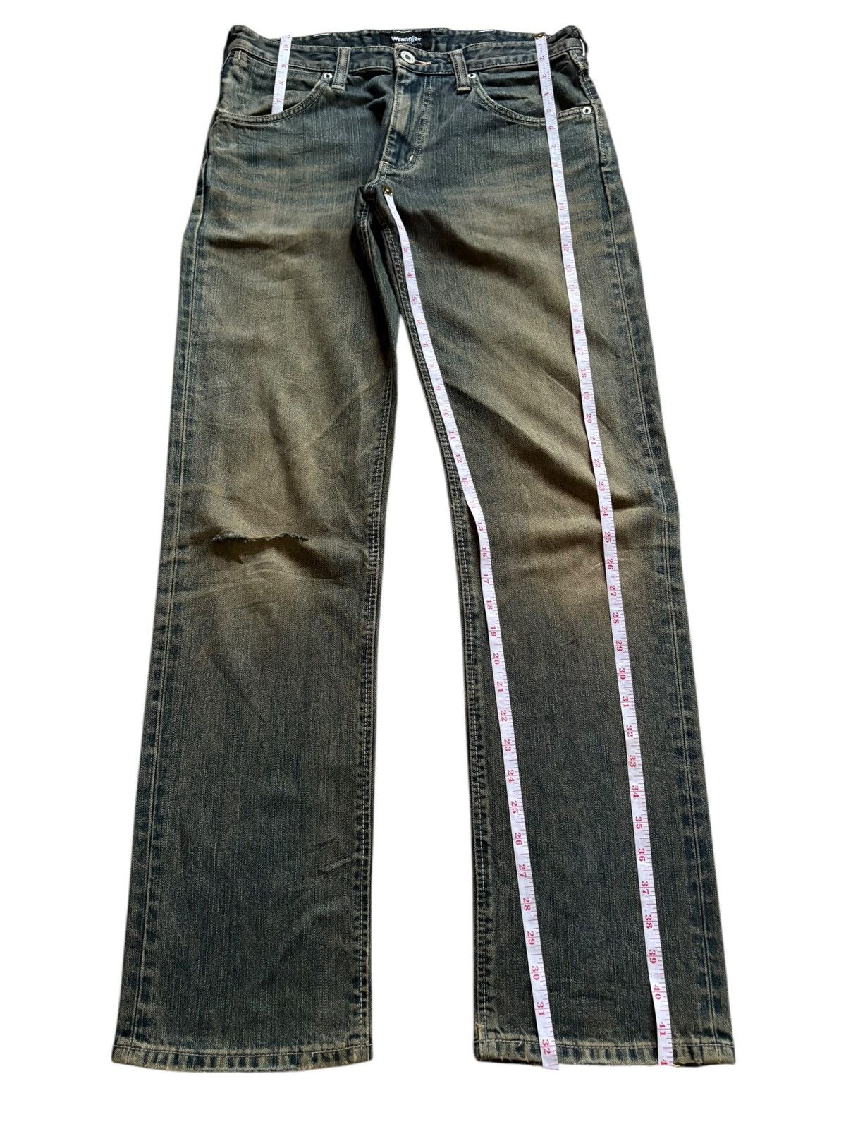 Wrangler Vintage Wrangler Mud Wash Distressed Loose Jeans Size US 32 / EU 48 - 13 Thumbnail