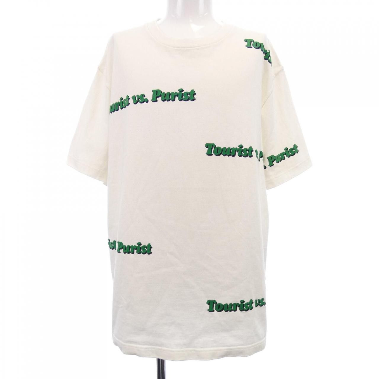 Louis Vuitton Louis Vuitton Louis Vuitton Tourist vs Purist Printed Cotton T Shirt Textile T-Shirts HLY85WNPL DUTY FREE for USA Size ONE SIZE - 1 Thumbnail