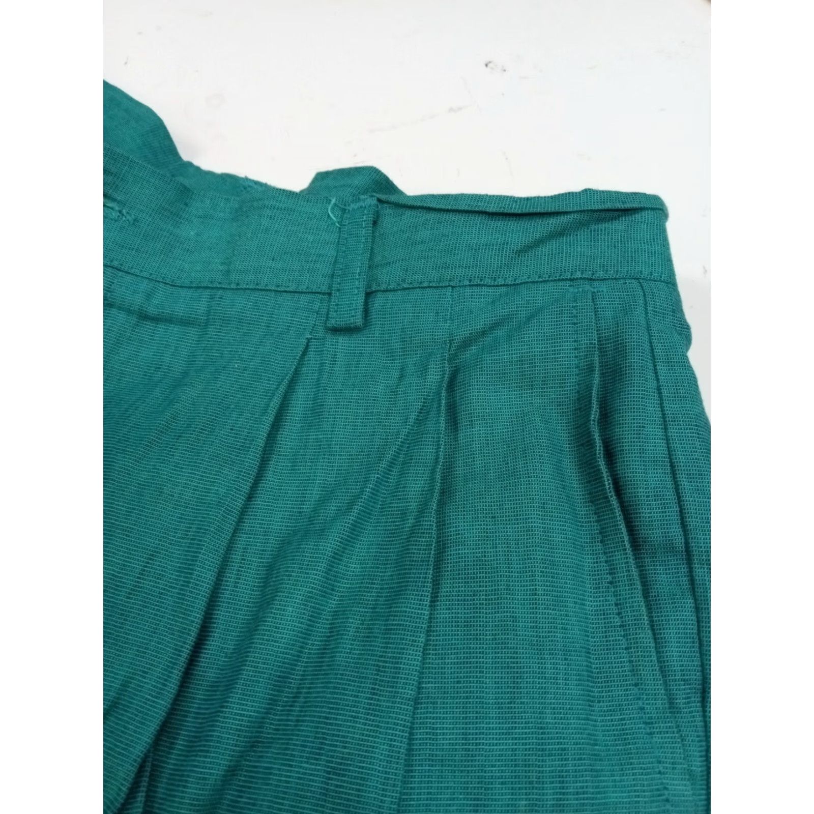 Alexander Julian Alexander Julian Shorts Bermuda Mens 32" Green Cotton Blend Flat Front Inseam 8" Pockets Casual Travel Size US 32 / EU 48 - 6 Thumbnail
