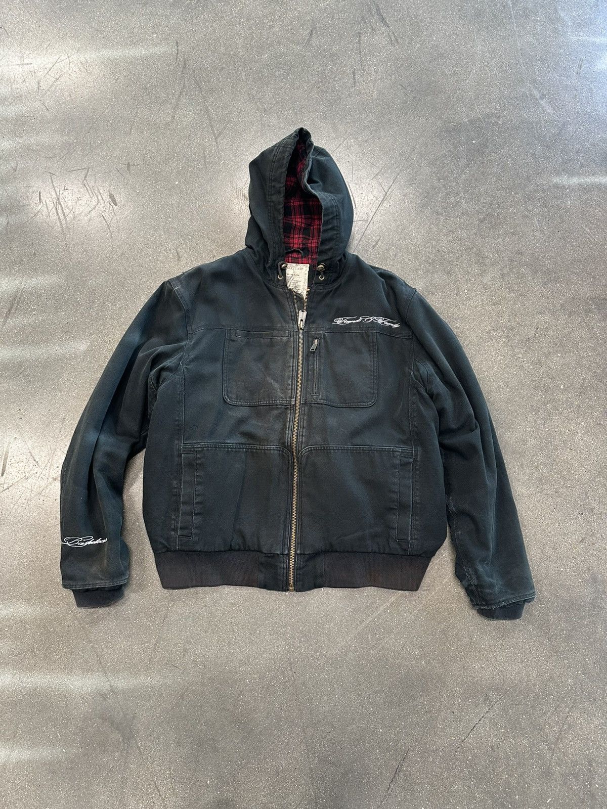 basketcase gallery Basketcase Gallery F&F Vintage Jacket Faded Black Size US XXL / EU 58 / 5 - 1 Thumbnail
