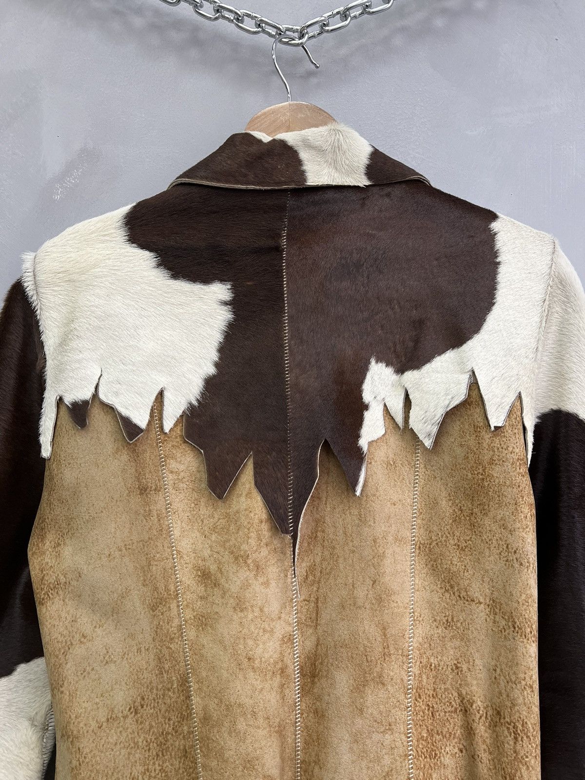 Japanese Brand × Le Grande Bleu (L.G.B.) SALE✅✅LEATHER COAT cow vintage leather made in italy 90's Size S / US 4 / IT 40 - 13 Thumbnail