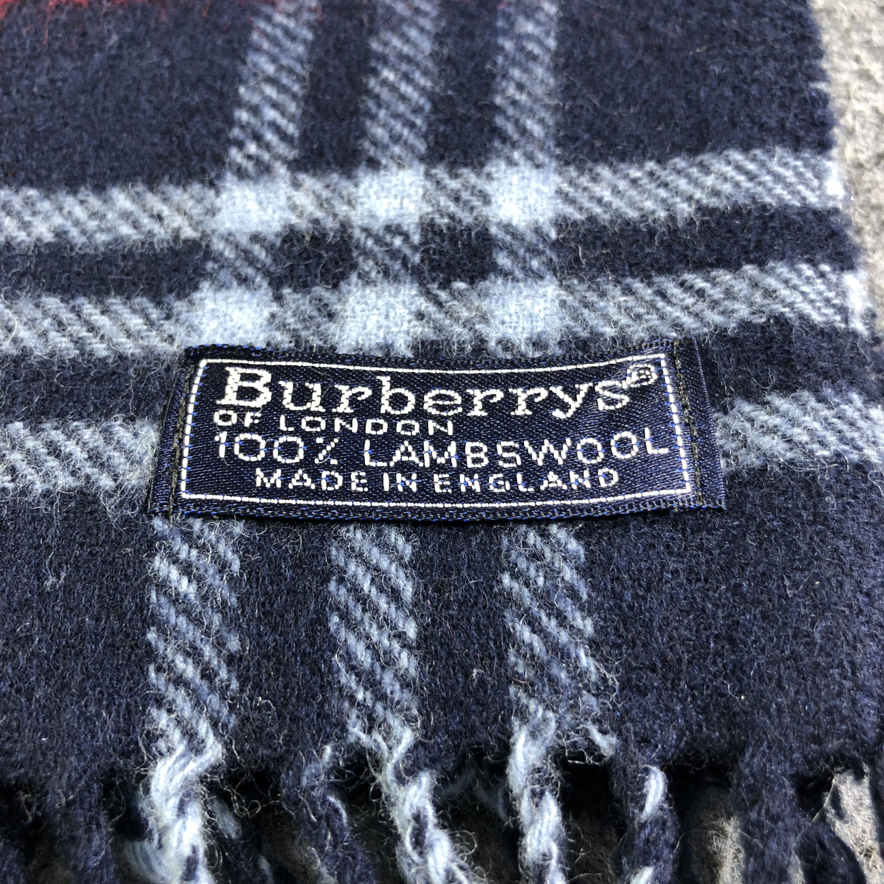 Burberry Burberrys Wool Scarf Muffler Neckwear V2137 Size ONE SIZE - 4 Thumbnail
