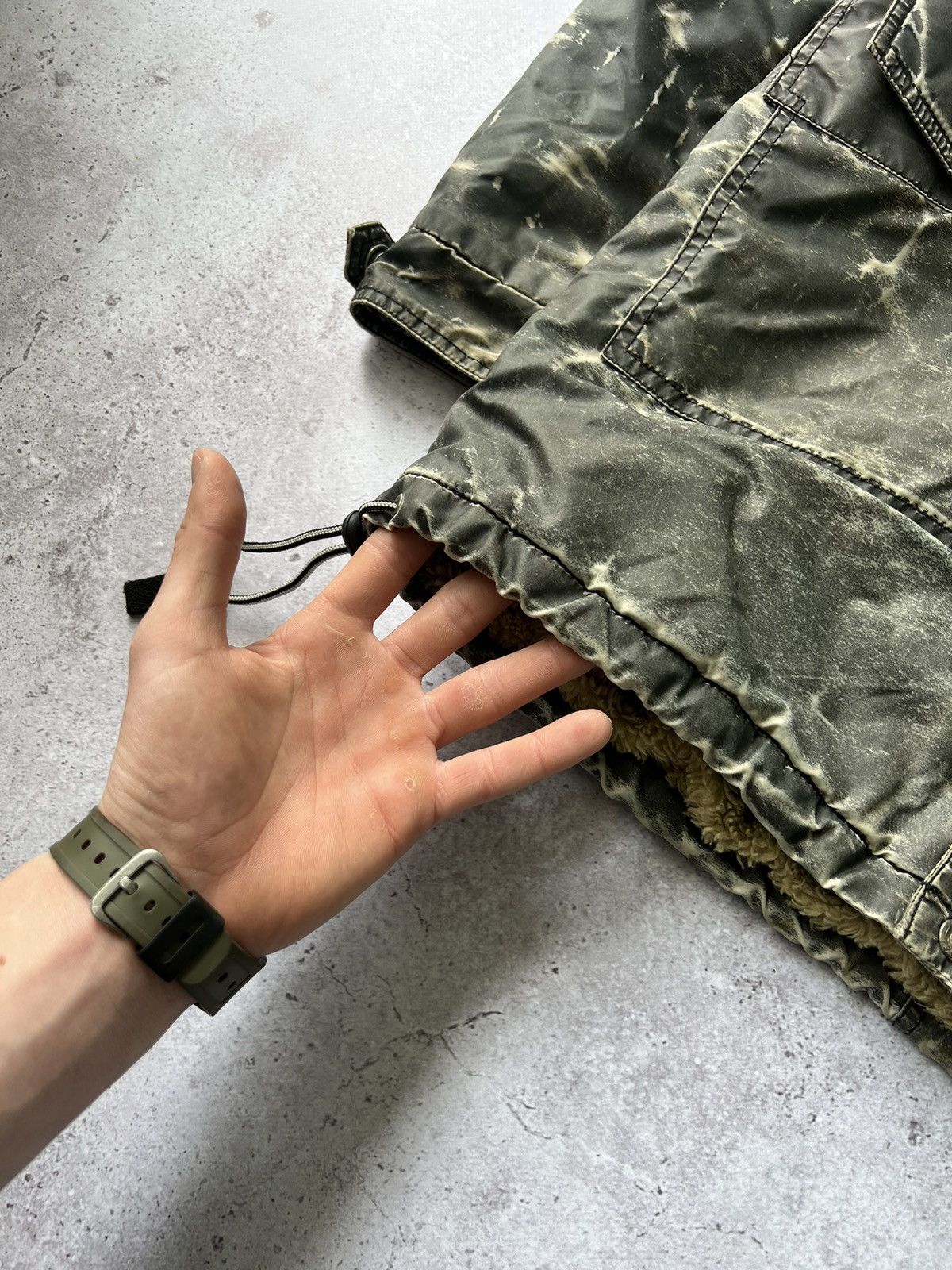 Diesel Crazy Vintage Diesel Avant Garde Faded Bomber Parka Jacket Size US XL / EU 56 / 4 - 7 Thumbnail