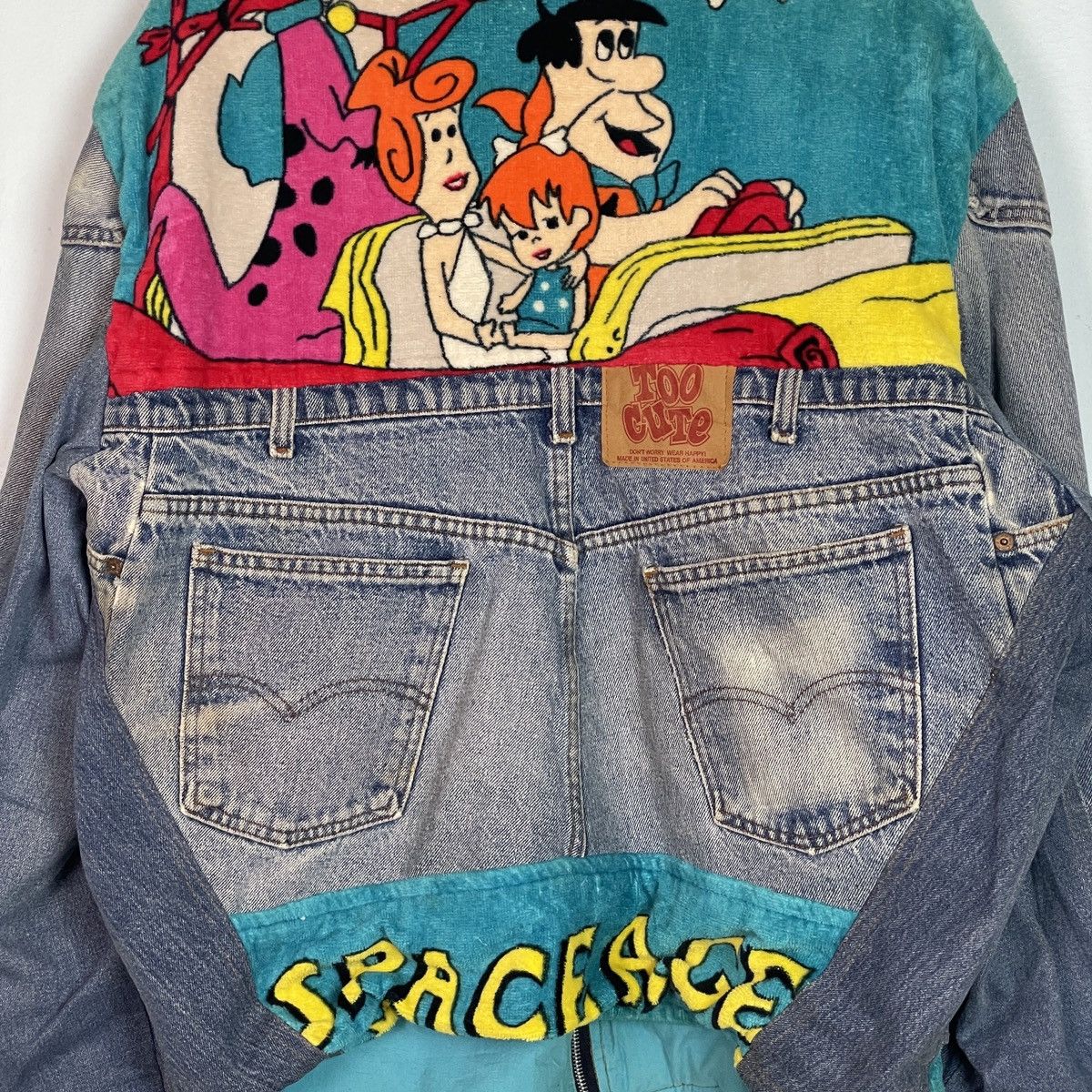 Too Cute Guetta Bros. Too Cute Stone Age Denim Jeans Designed Jacket Size US XXL / EU 58 / 5 - 16 Thumbnail