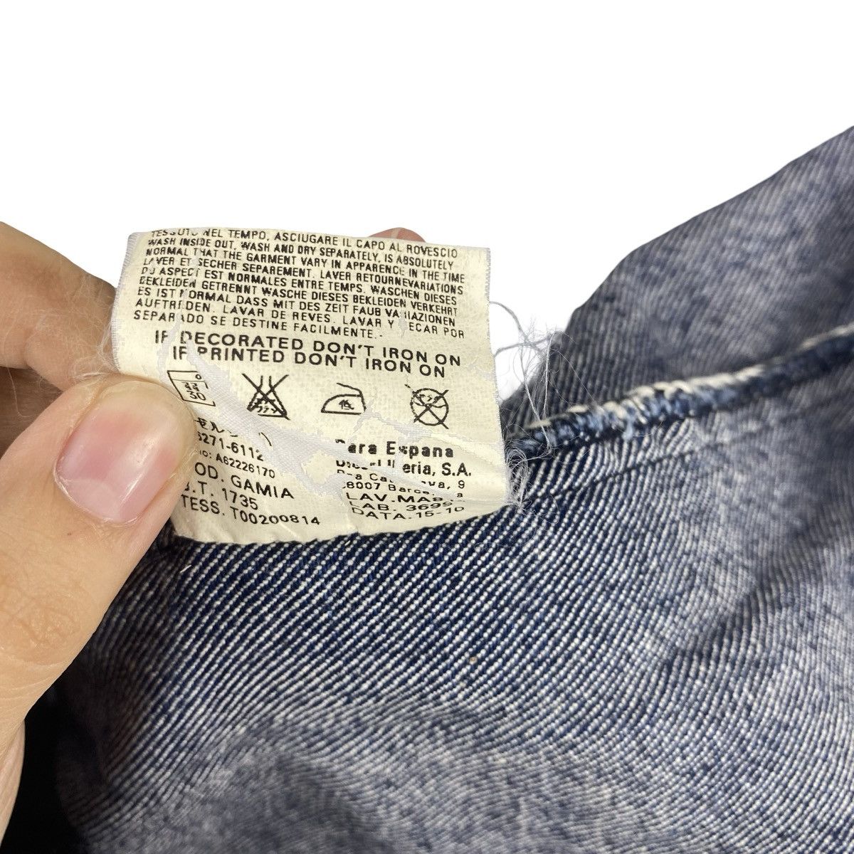 Diesel DIESEL Cropped Denim Jacket Zip Front Ribbed Collar Size XS / US 0-2 / IT 36-38 - 12 Thumbnail
