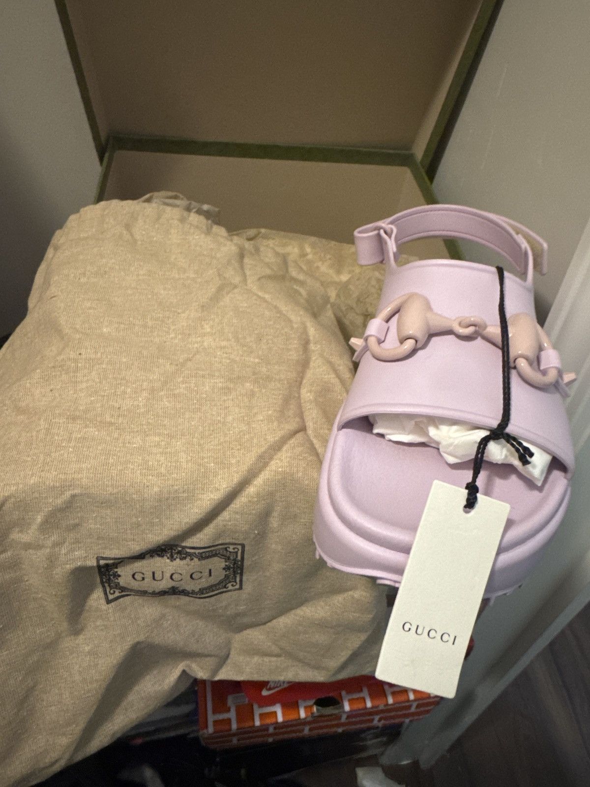 Gucci Gucci Talc Pink Horsebit sandals EU 38 Size US 7.5 / IT 37.5 - 2 Thumbnail