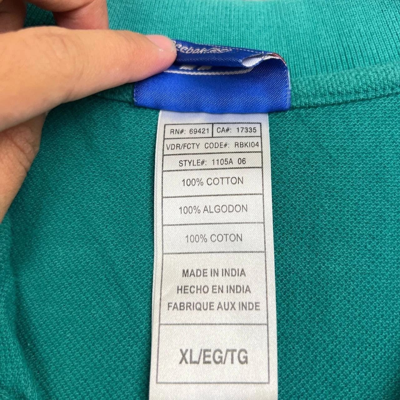 Reebok Miami Dolphins Polo Shirt Men Blue Short Sleeve Collared XL Size US XL / EU 56 / 4 - 4 Thumbnail