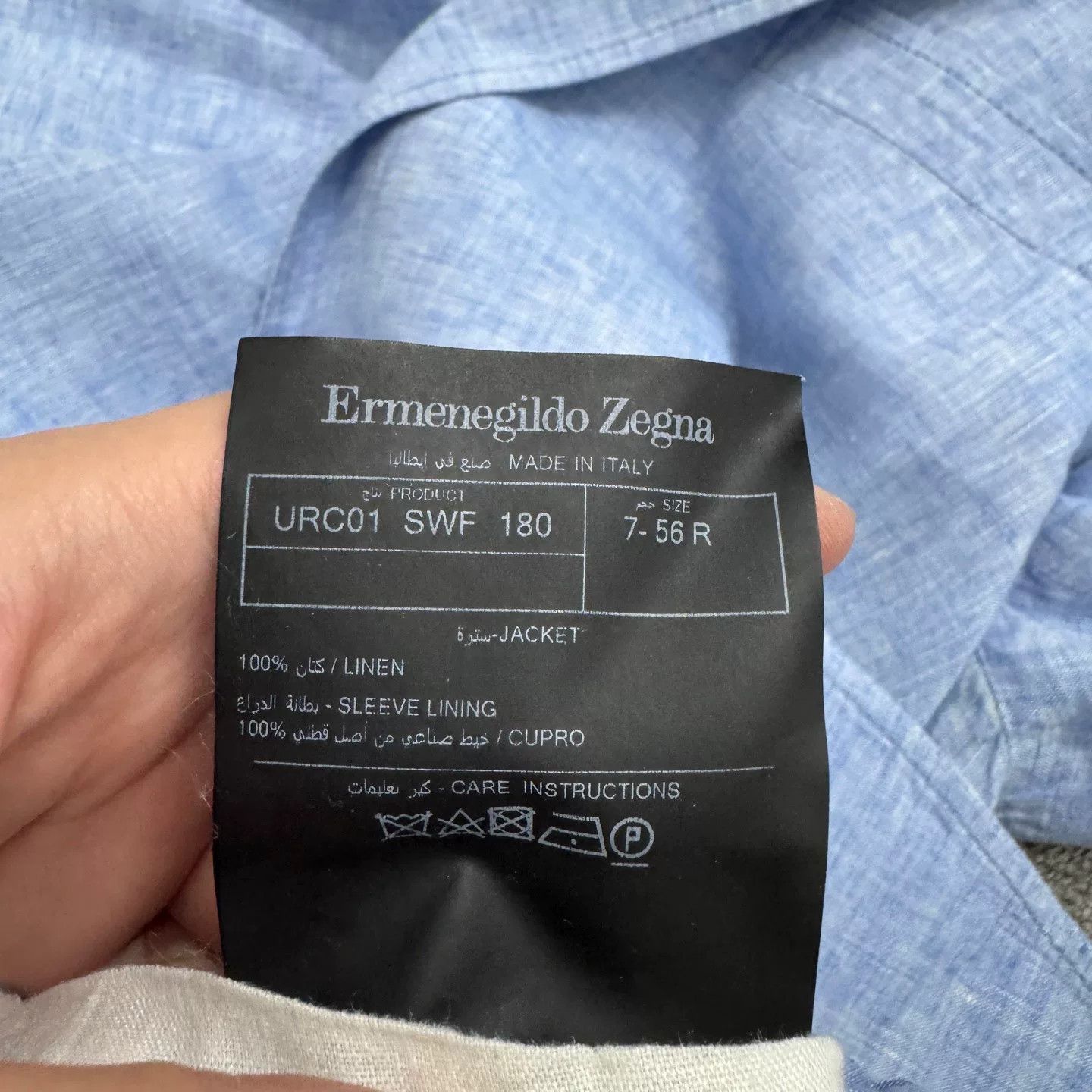 Ermenegildo Zegna Ermenegildo Zegna Linen Suit Jacket Size 56. Size US XXL / EU 58 / 5 - 4 Thumbnail