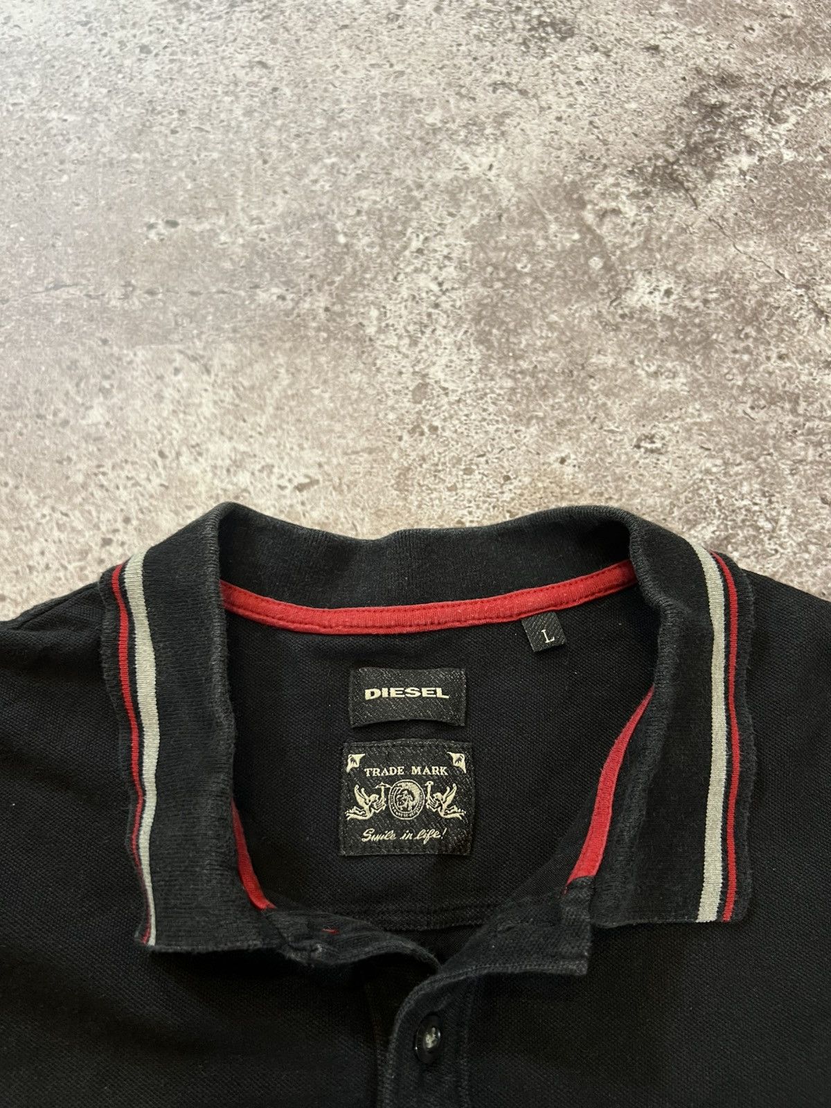 Diesel Vintage Diesel Polo Ralph Lauren style tee y2k Like Moncler Size US L / EU 52-54 / 3 - 4 Thumbnail