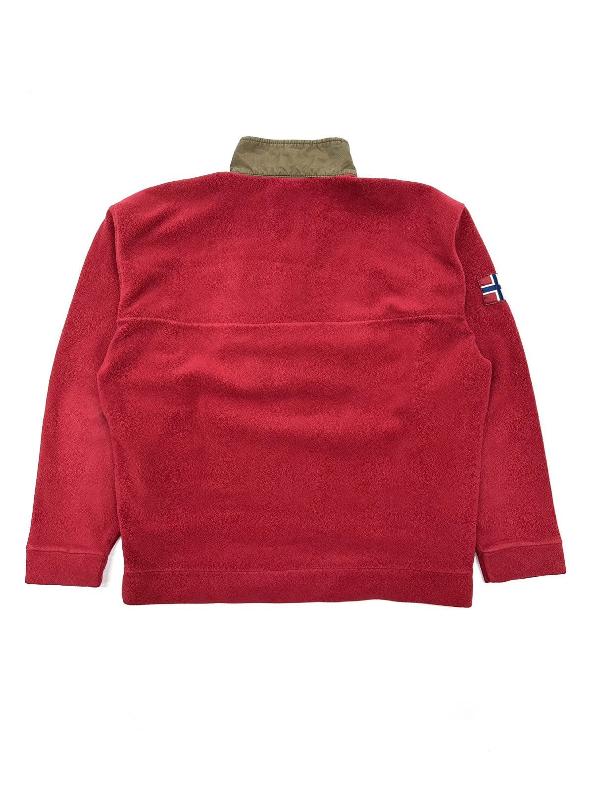 Japanese Brand Vintage Napapijri Big logo fleece jacket Size US L / EU 52-54 / 3 - 2 Thumbnail