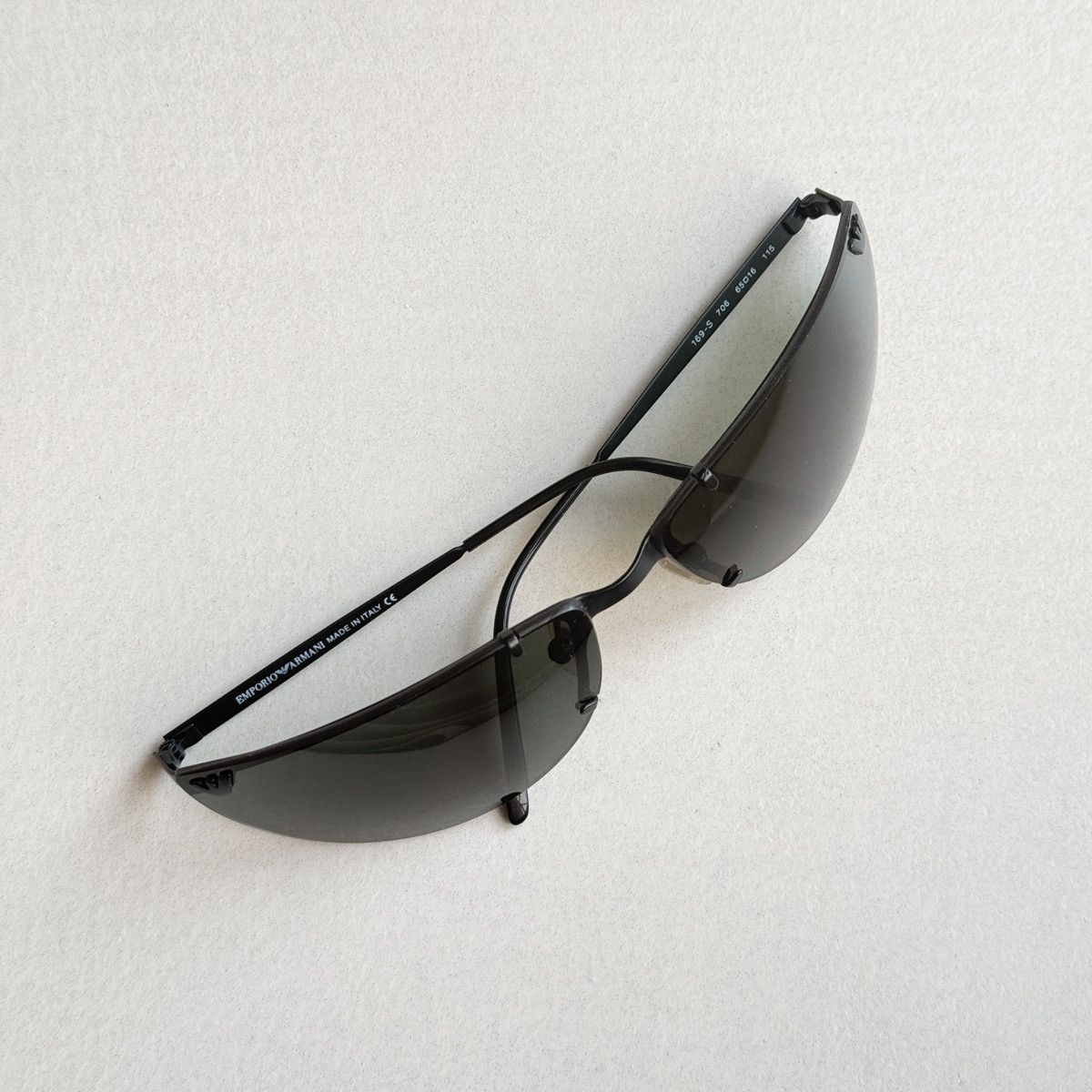 Emporio Armani × Giorgio Armani Emporio Armani Black Frame Sunglasses Size ONE SIZE - 10 Thumbnail
