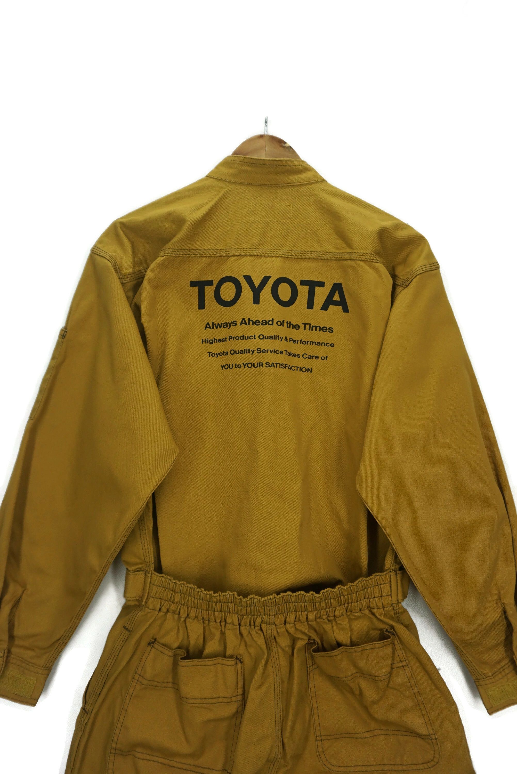 Japanese Brand Vintage Toyota Tokyo Mechanics Coveralls Earth Tone Jumpsuit Size US 32 / EU 48 - 8 Thumbnail