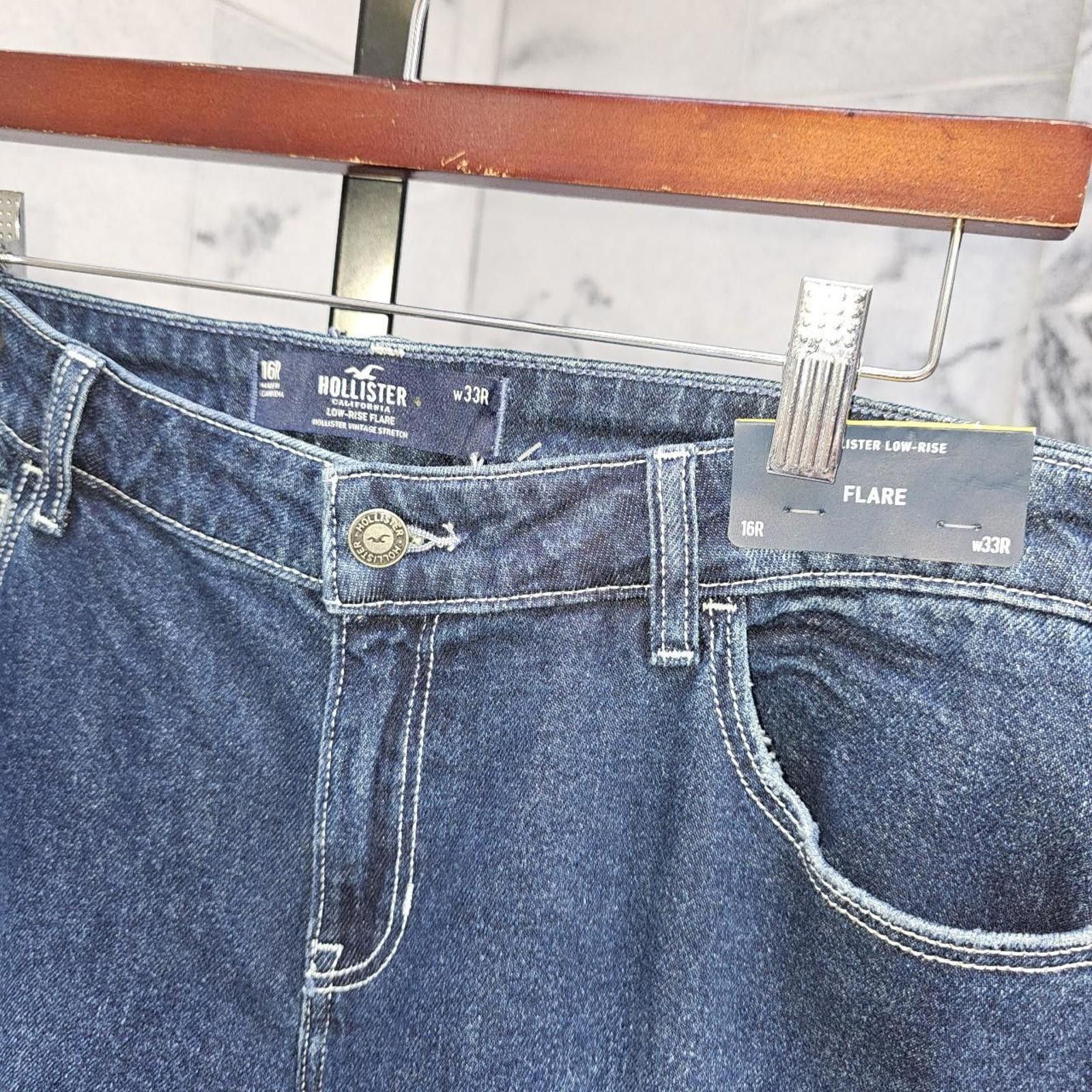 Designer Hollister Co. Women's Jeans Size 38" / US 16 / IT 52 - 4 Thumbnail