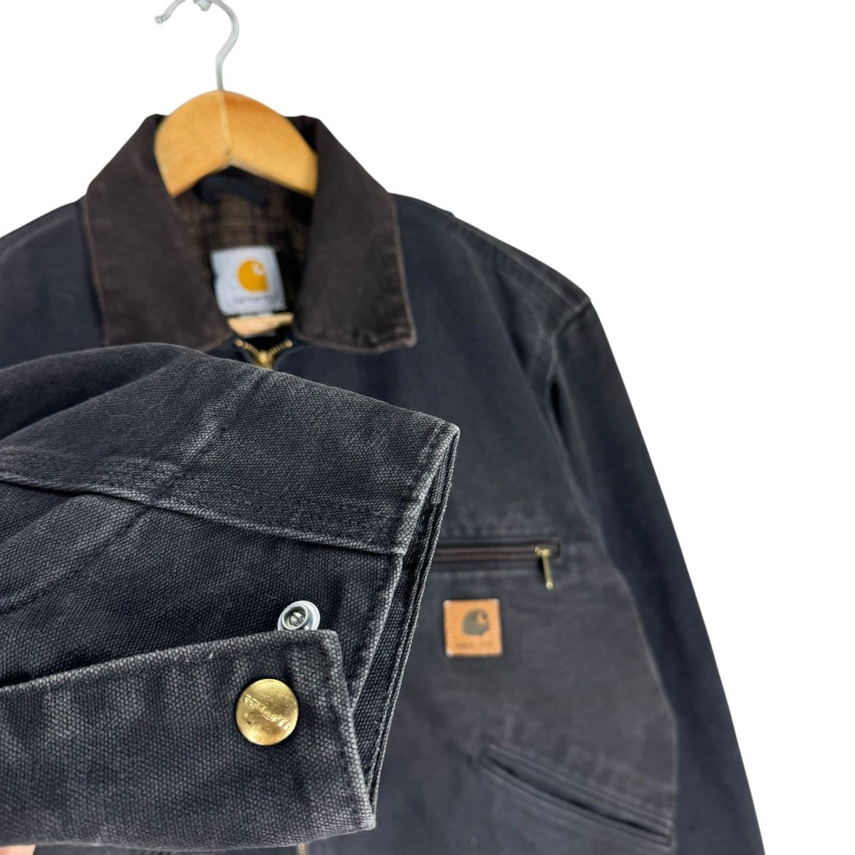 Carhartt ☀️CARHARTT DETROIT WORKWEAR BUTTON JACKET Size US S / EU 44-46 / 1 - 9 Thumbnail