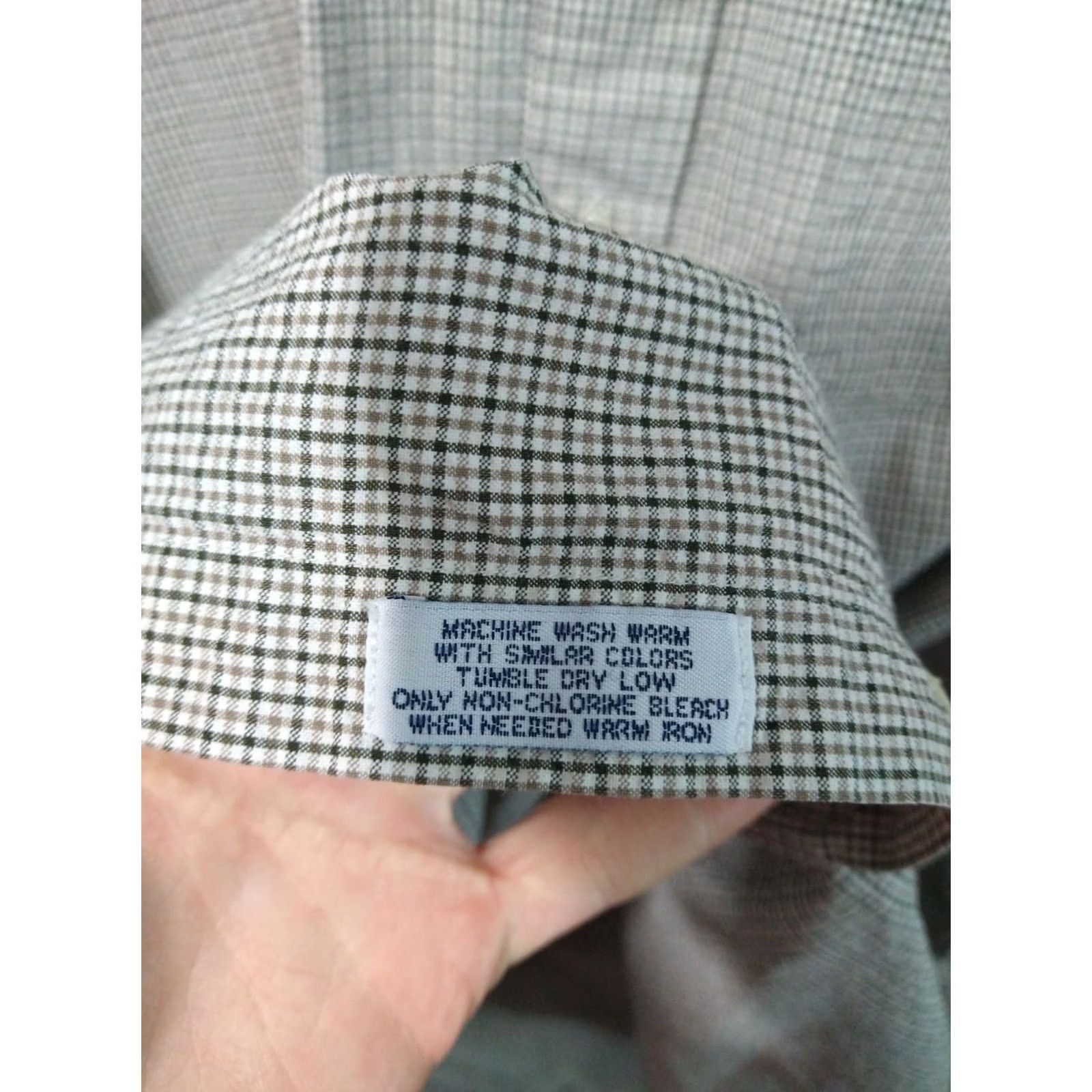 Brooks Brothers Brooks Brothers Shirt Mens XL Beige Plaid Seersucker Short Sleeve Button Down Size US XL / EU 56 / 4 - 6 Thumbnail