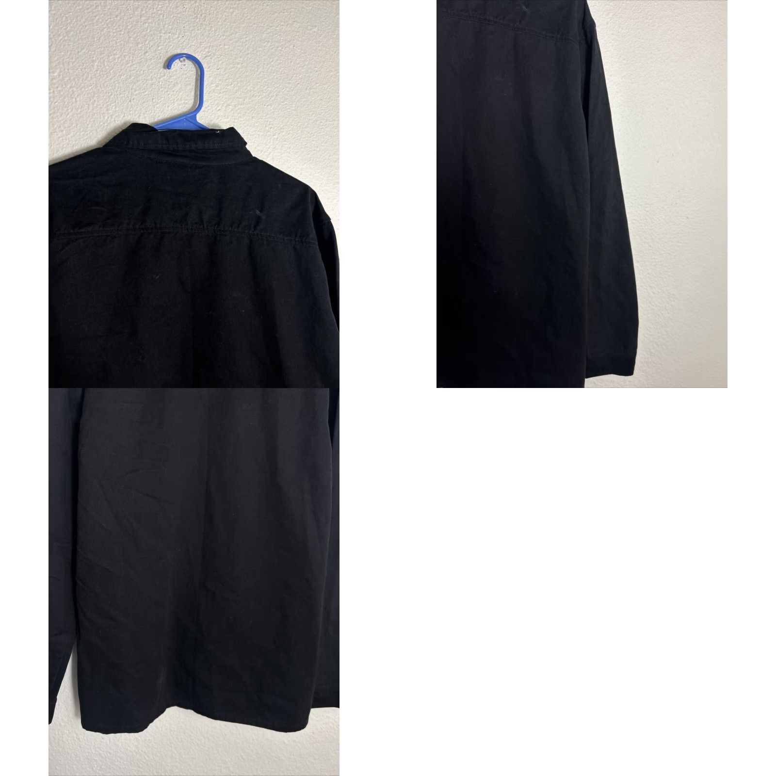 Vintage VINTAGE Santa Cruz Skateboards Mens Medium Long Sleeve Button-Up Shirt Chore Shirt Black Size US M / EU 48-50 / 2 - 9 Thumbnail