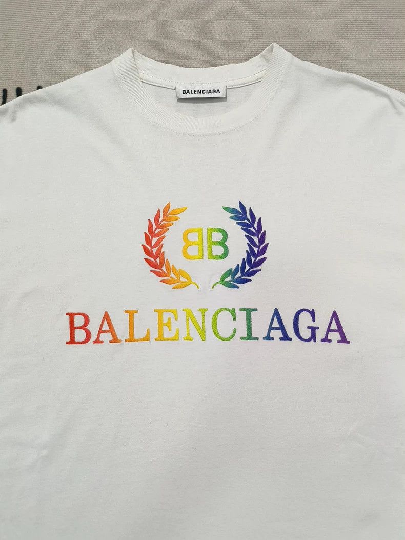 Balenciaga Balenciaga Rainbow gradient wheat spike embroidered logo wh Size US XS / EU 42 / 0 - 3 Thumbnail