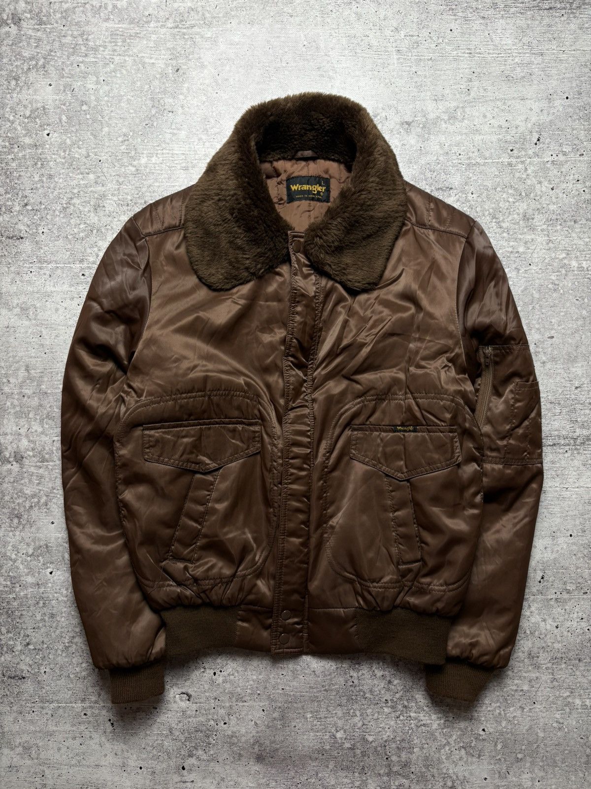 Wrangler Vintage Wrangler Aviator Jacket USA Size US L / EU 52-54 / 3 - 1 Thumbnail