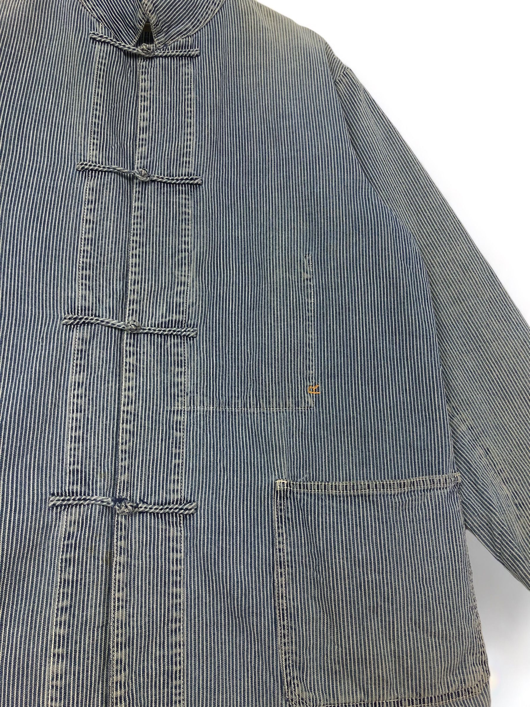 45rpm × Indigo × Vintage RARE🔥VINTAGE R BY 45RPM INDIGO HICKORY MANDARIN CHOREJACKET Size US L / EU 52-54 / 3 - 6 Thumbnail
