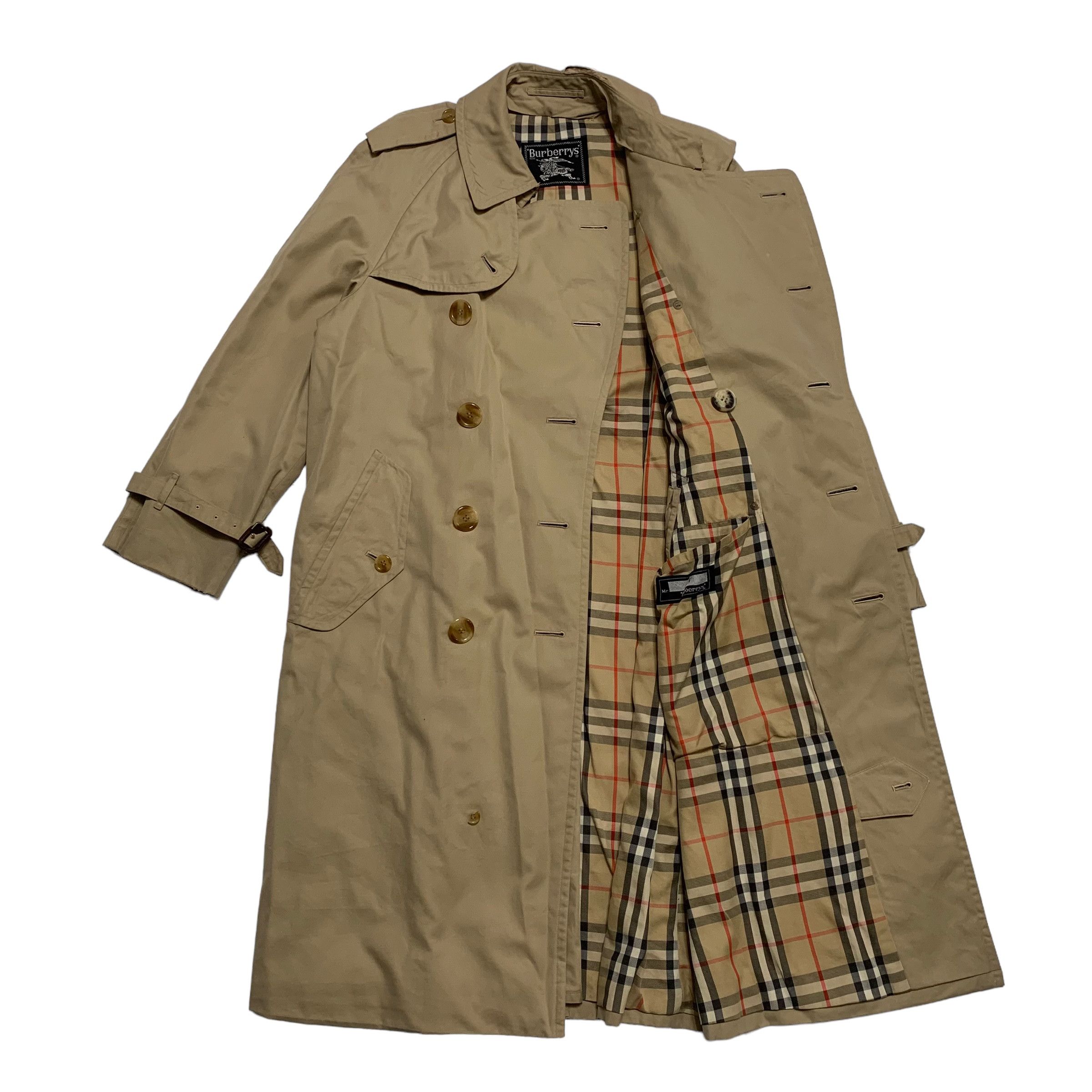Burberry Vintage Burberrys Double Breast Trench Coat Size US M / EU 48-50 / 2 - 2 Thumbnail