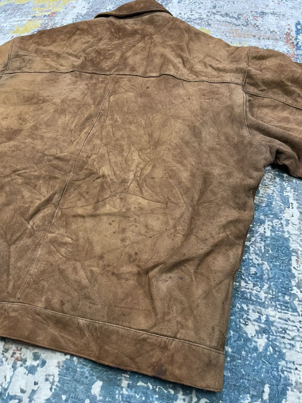 Genuine Leather Vintage Ashville Suede Leather Biker Jackets Size US L / EU 52-54 / 3 - 6 Thumbnail