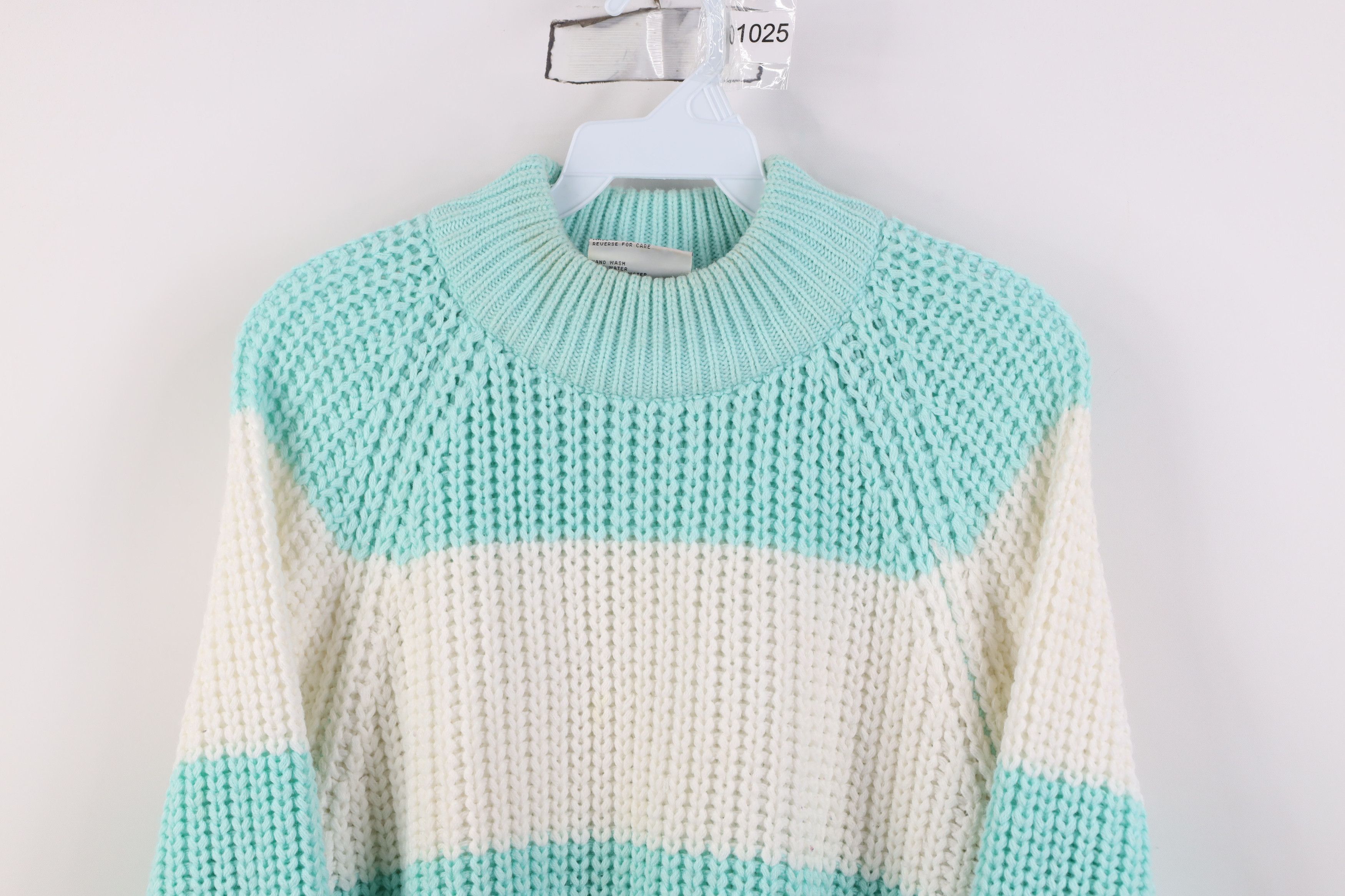 Vintage Vintage 80s 90s Streetwear Striped Ribbed Knit Sweater Size M / US 6-8 / IT 42-44 - 2 Thumbnail