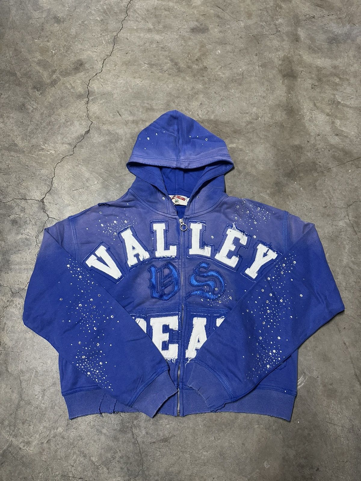 Vale Vale Forever 'Classico' Blue Zip Up Hoodie | Grailed
