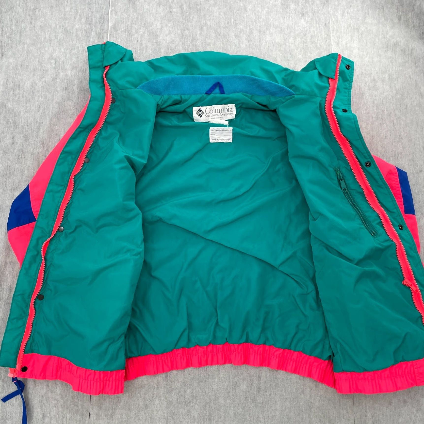 Vintage VINTAGE Columbia Jacket Women Parka L Pink Full Zip Logo All Seasons Outdoor Retro 90s Falls Womens Size L / US 10 / IT 46 - 3 Thumbnail