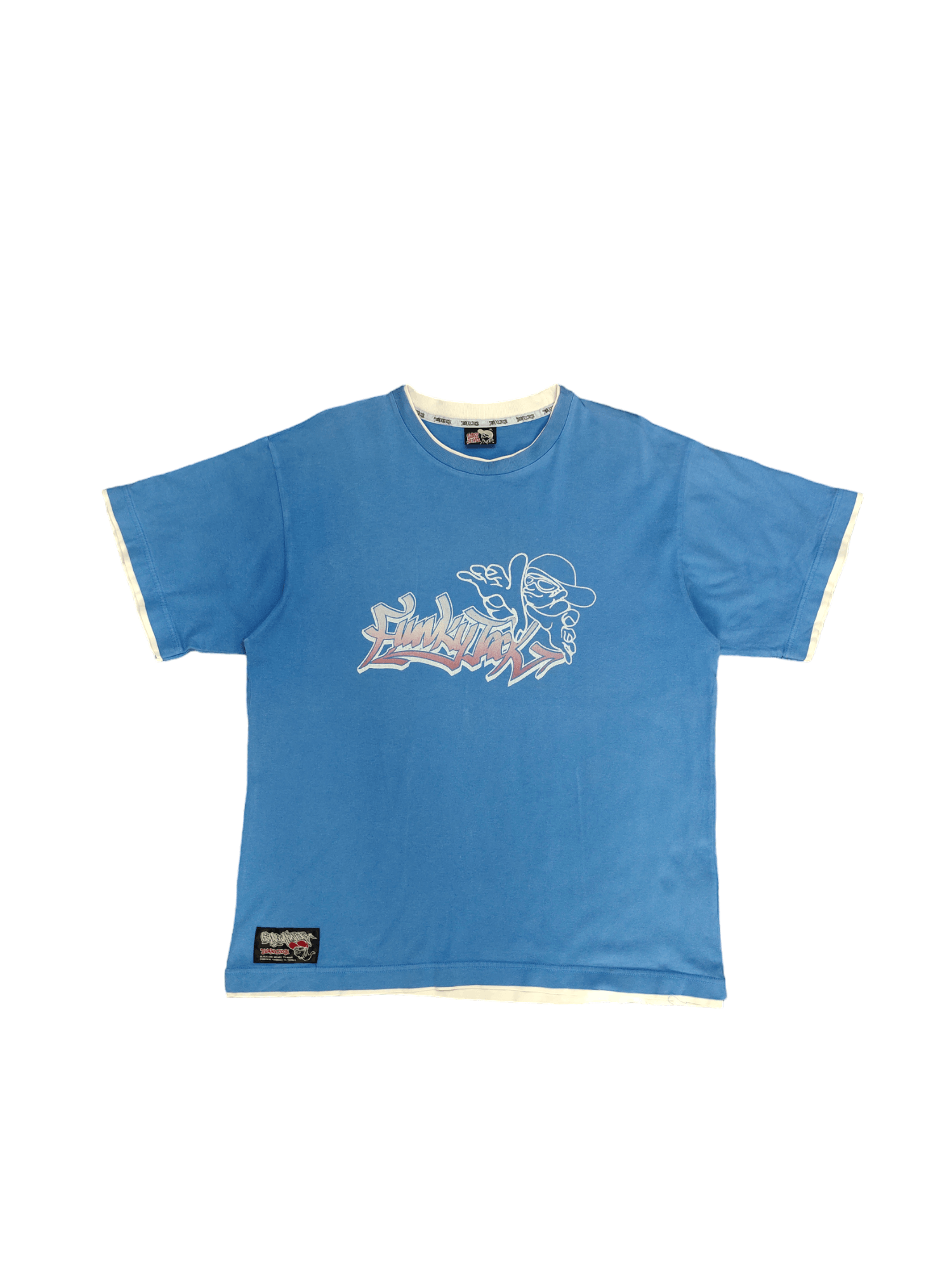 JNCO Vintage Funky Jack Grass Hither Streetwear Hip Hop T-Shirt Size US L / EU 52-54 / 3 - 2 Thumbnail
