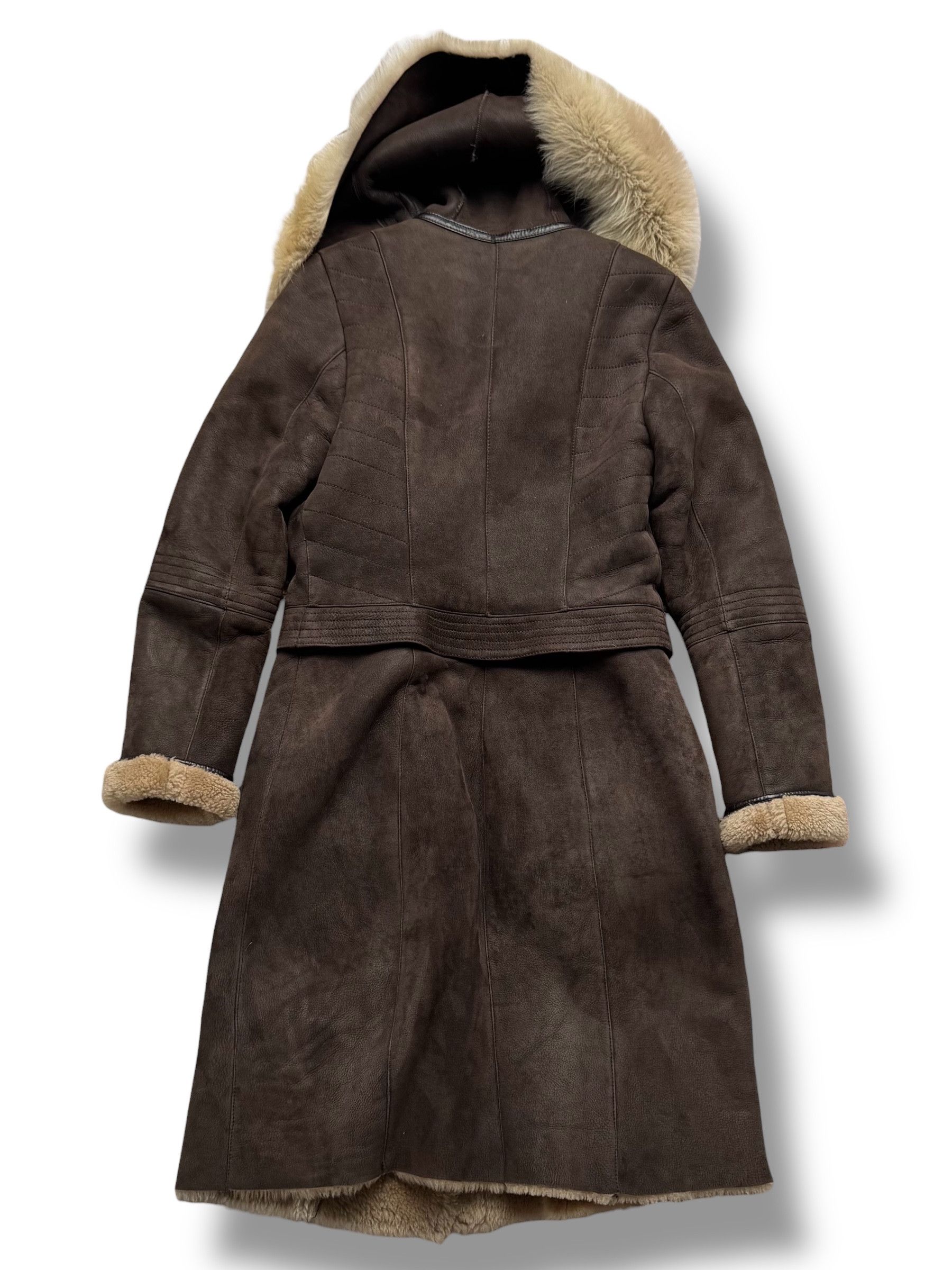 Vintage Y2K Real Sheepskin Coat(V248) Size M / US 6-8 / IT 42-44 - 9 Thumbnail