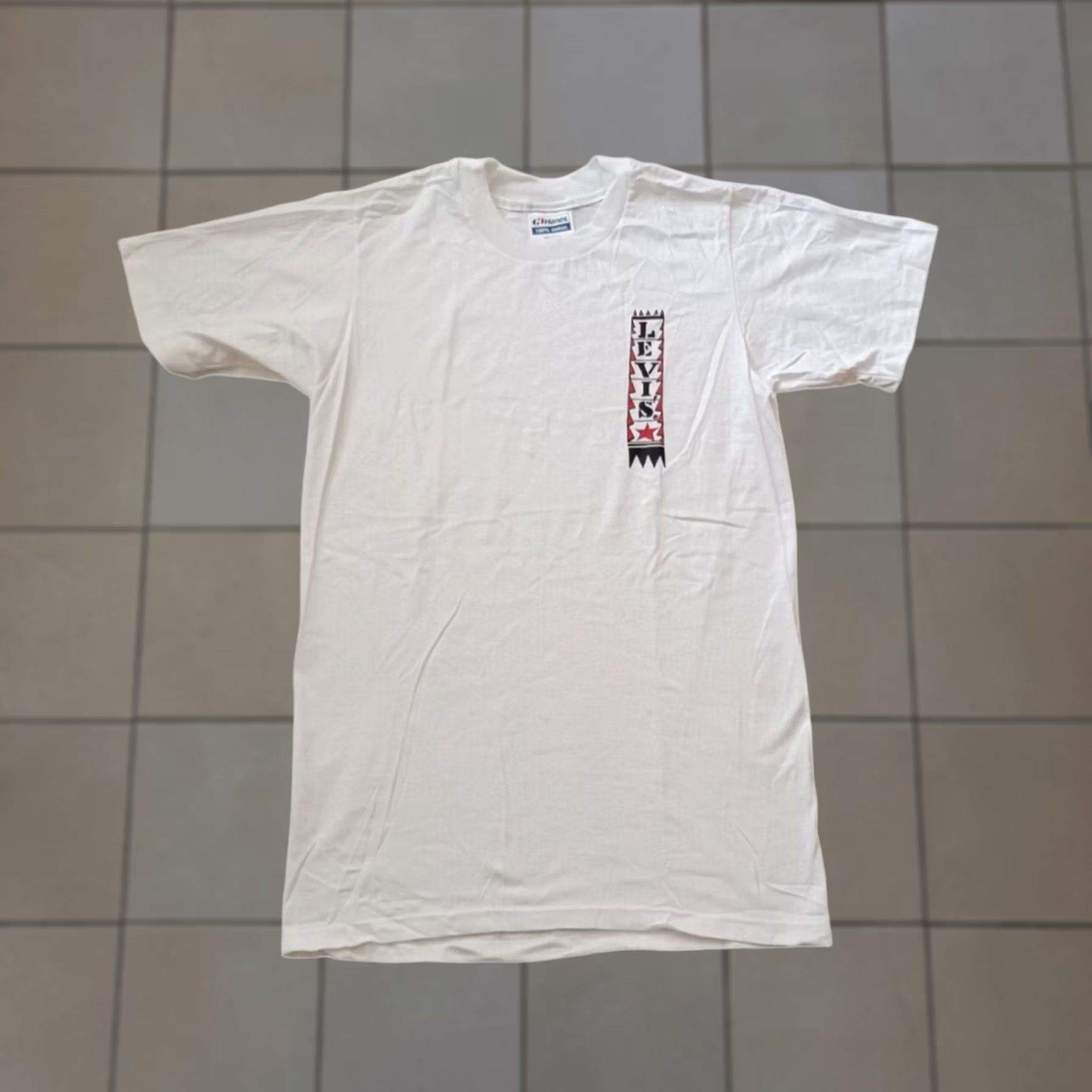 Levi's VINTAGE Levi's T Shirt Mens Small White Logo Short Sleeve Casual Throwback USA Mens Size US S / EU 44-46 / 1 - 1 Thumbnail