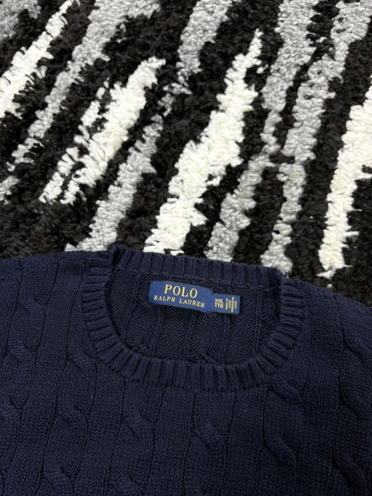 Polo Ralph Lauren Navy polo Ralph Lauren cable knit sweater xxl 2xl Size US XXL / EU 58 / 5 - 3 Thumbnail